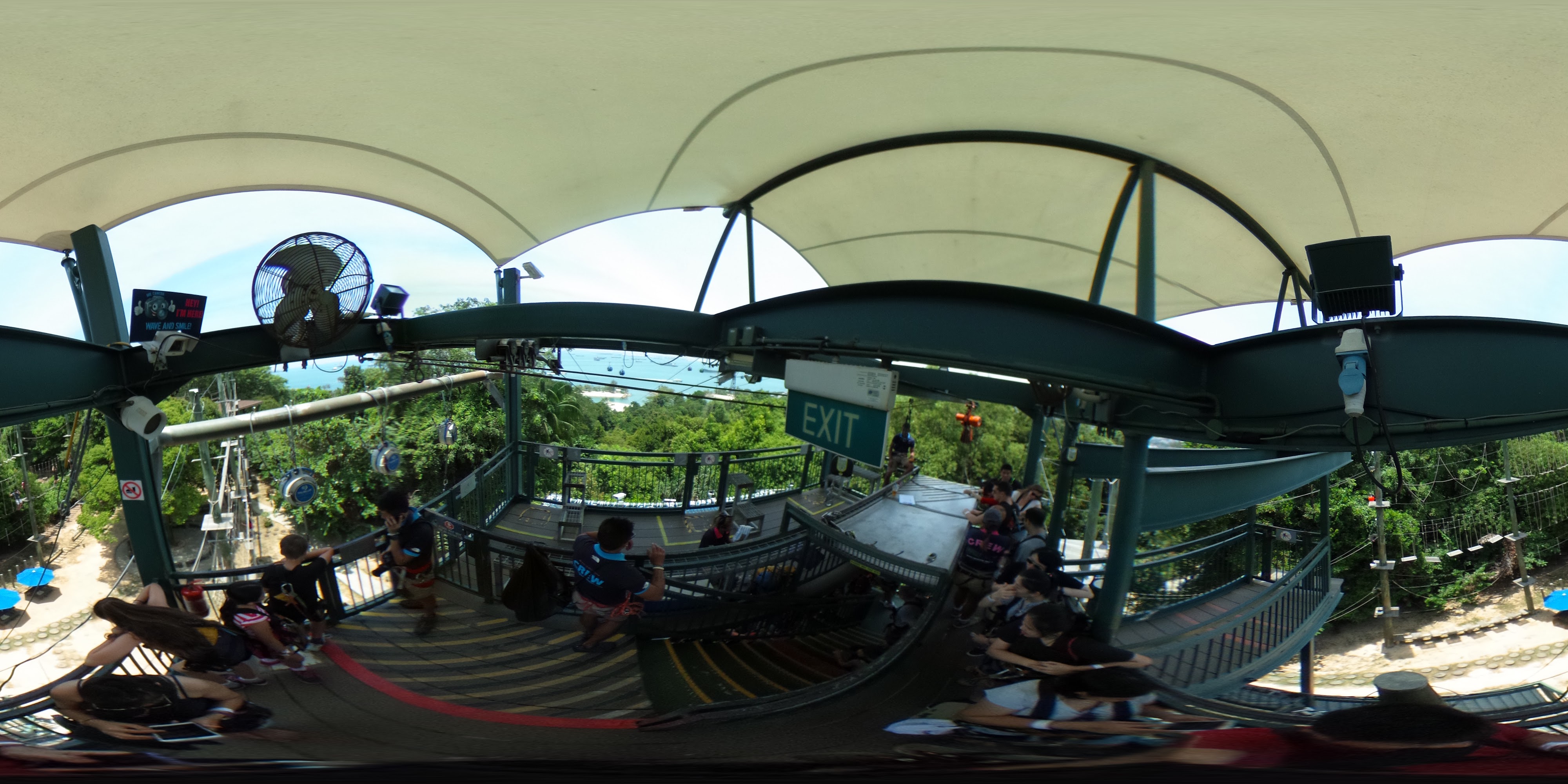 Thrilling Zip Line Adventure Arrival