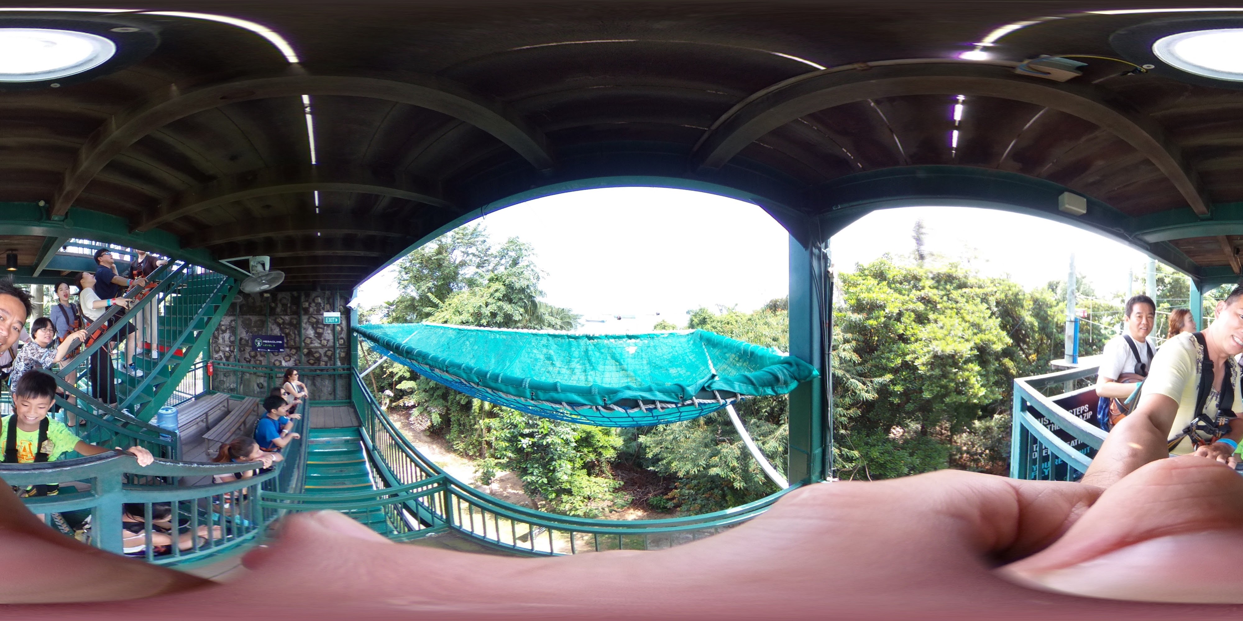 Zero Gravity Rope Slide Thrill