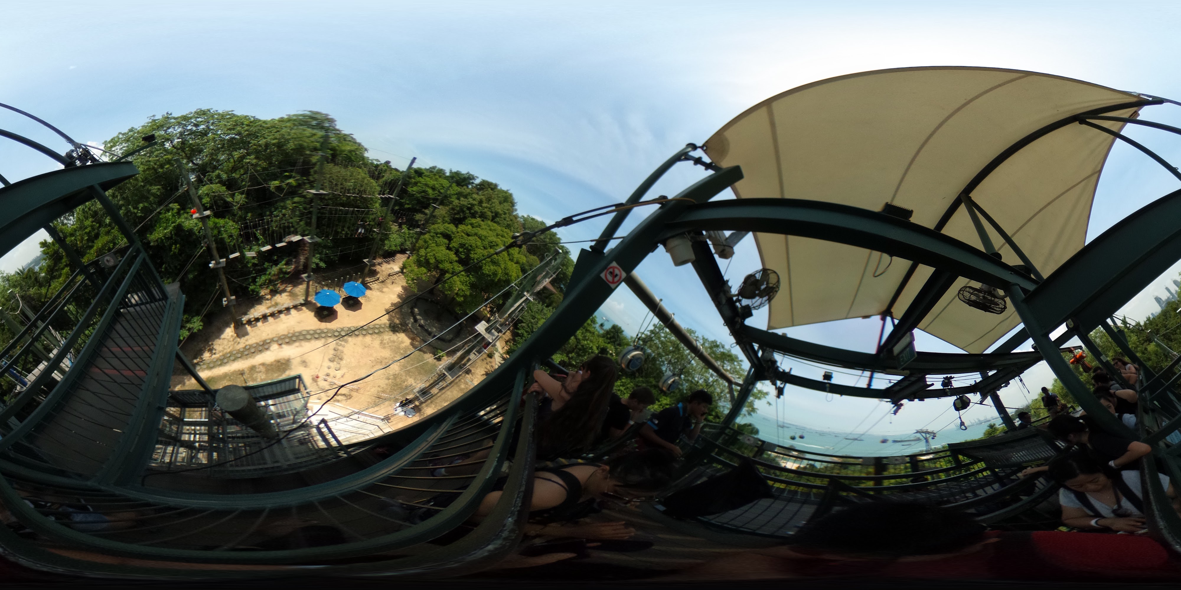 Adventure Park Rope Course Area.