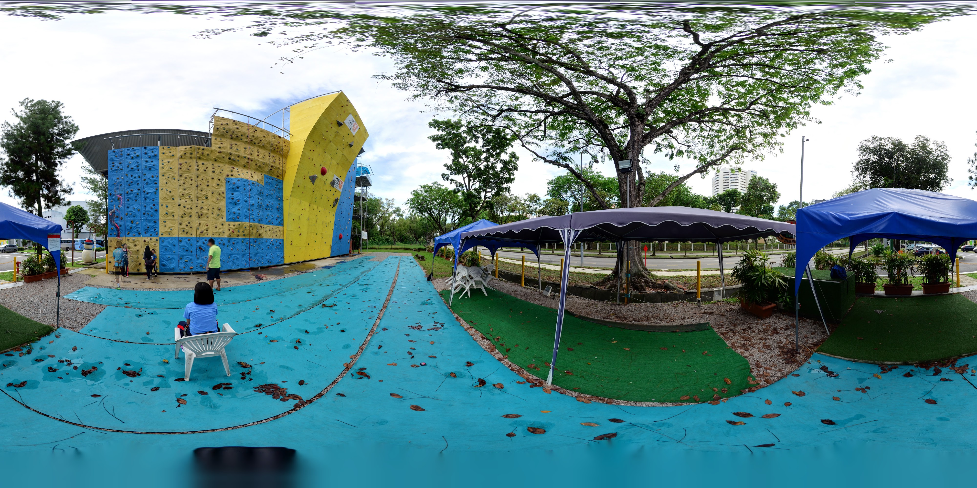 Climbing Walls Garden Area