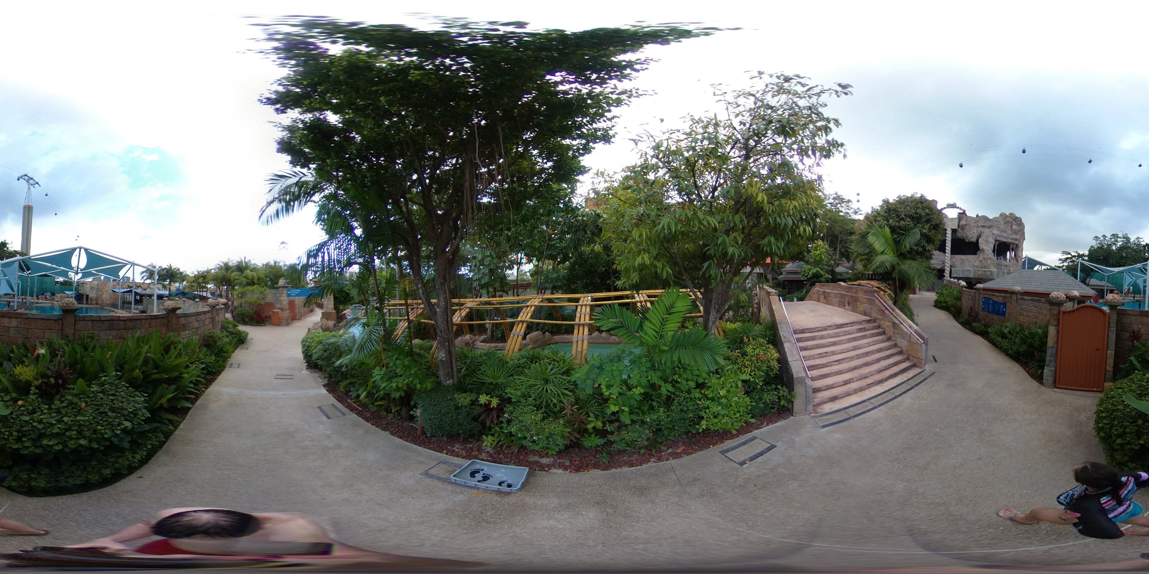 Tropical Water Park Entrance