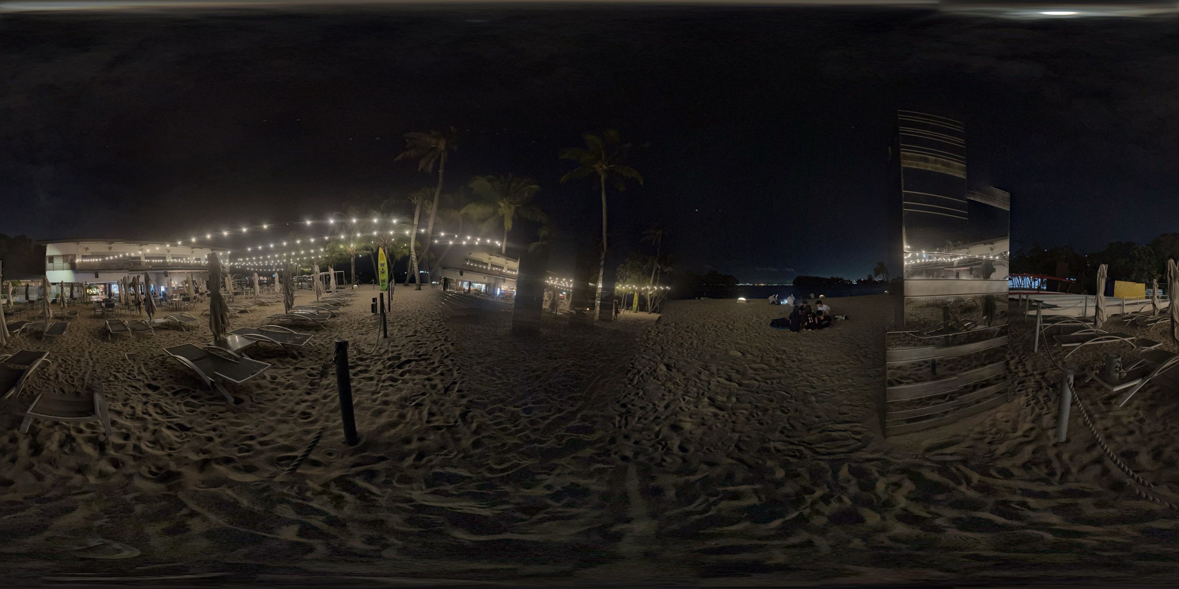 Enchanted Night Beachfront Scene
