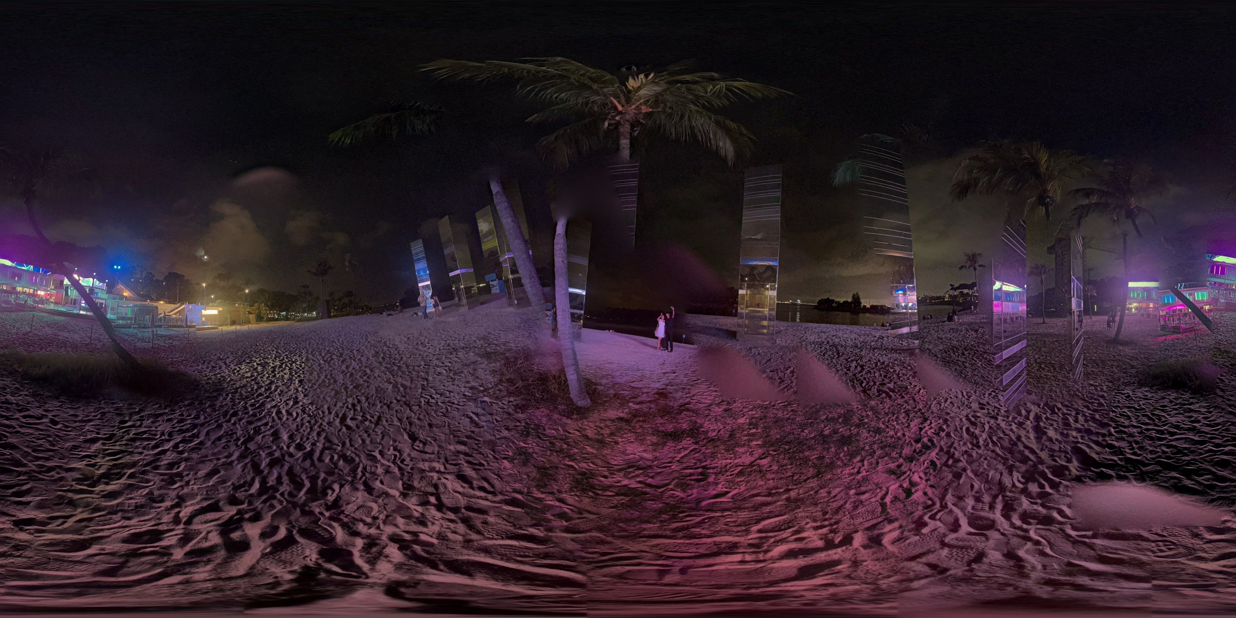 Night-Time Beach Fun Attraction