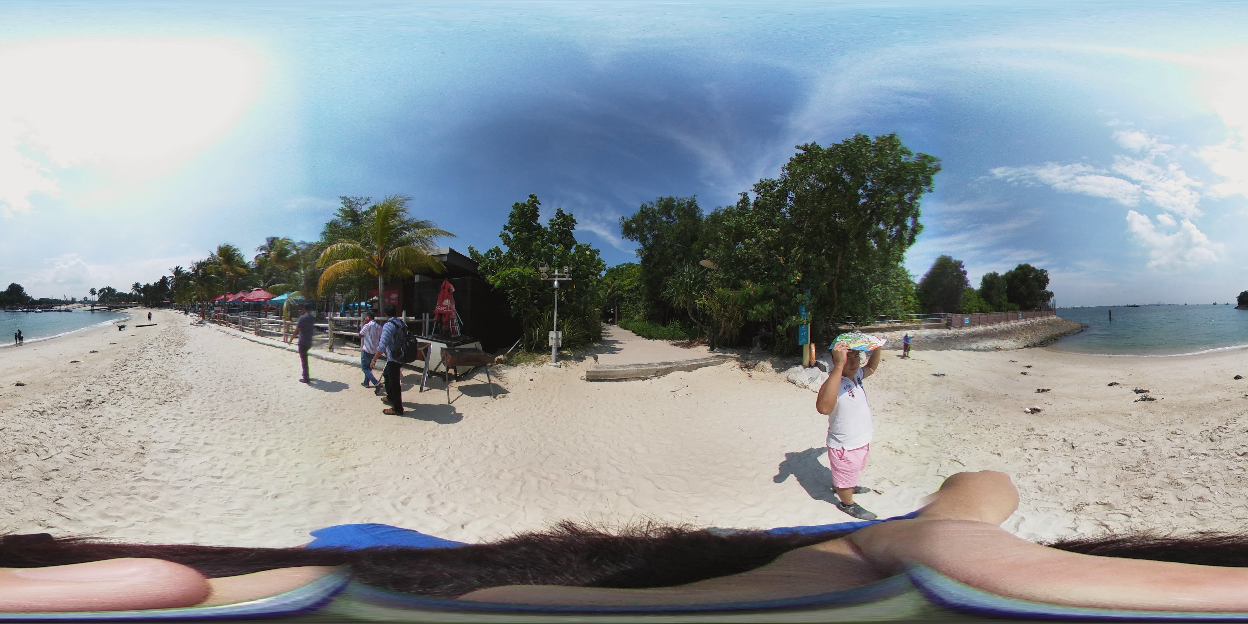 Beach and Activities Under Skies