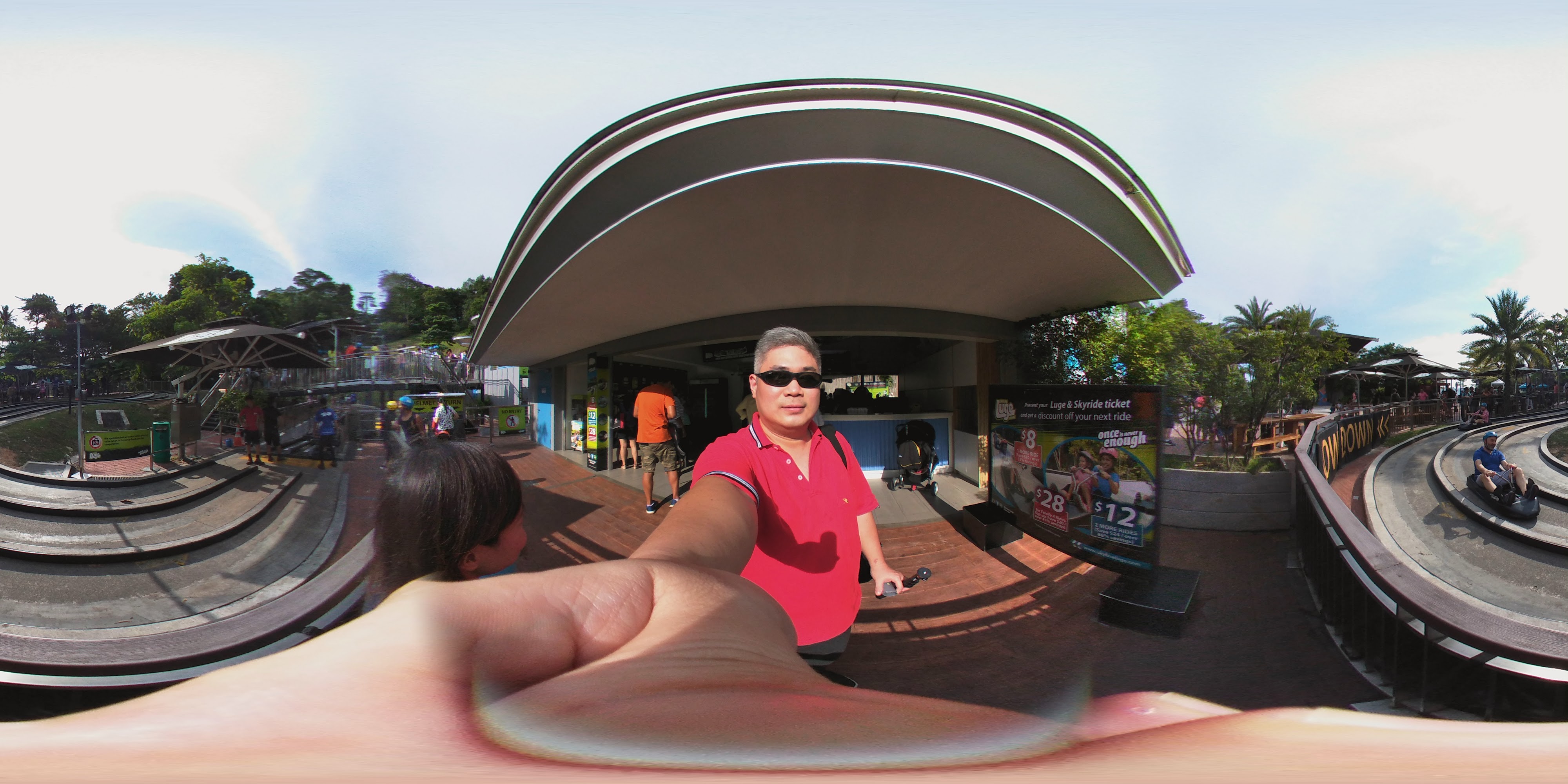 Enjoying The Luge Station