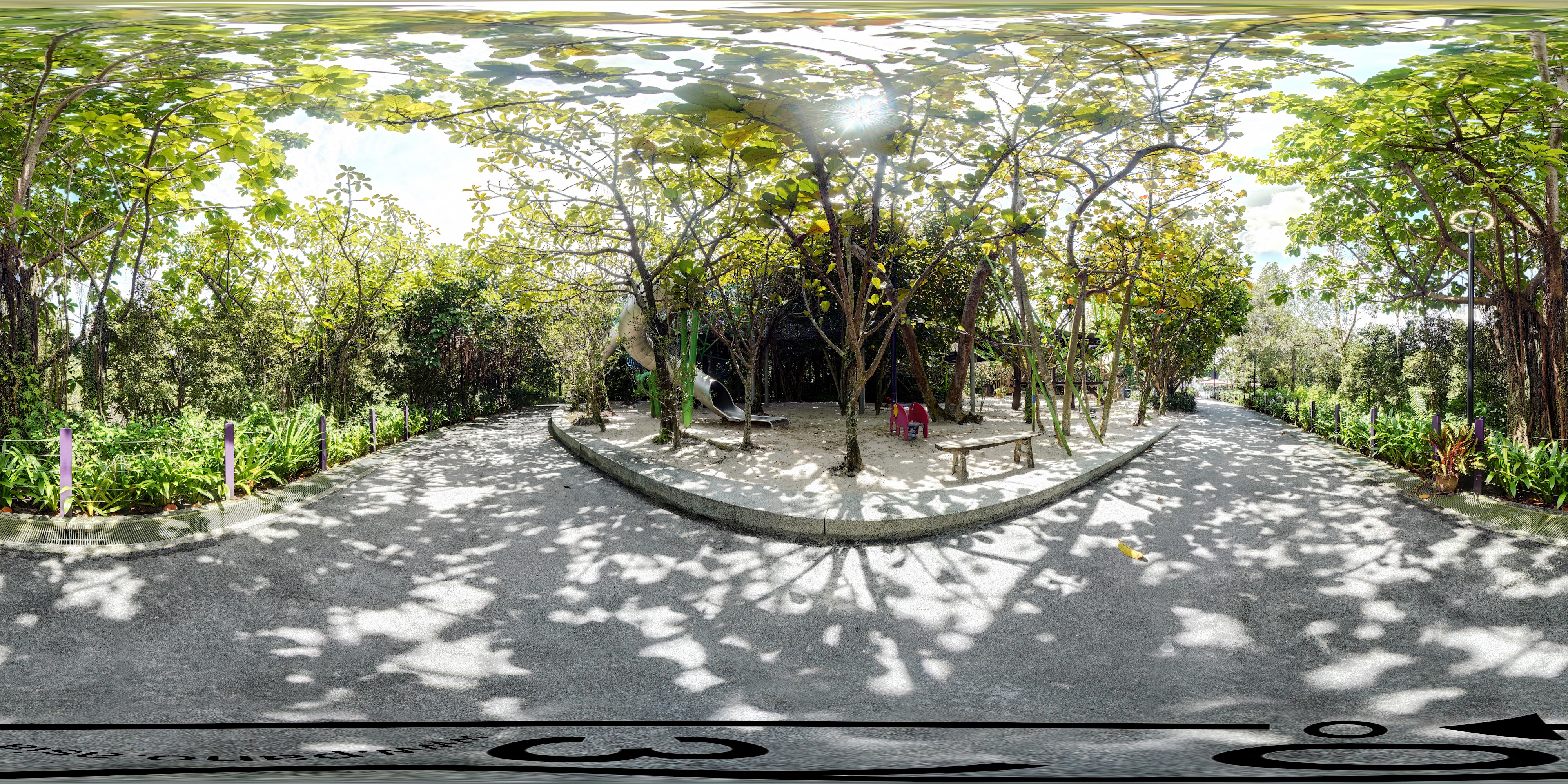 Leafy Garden Pathway Serenity