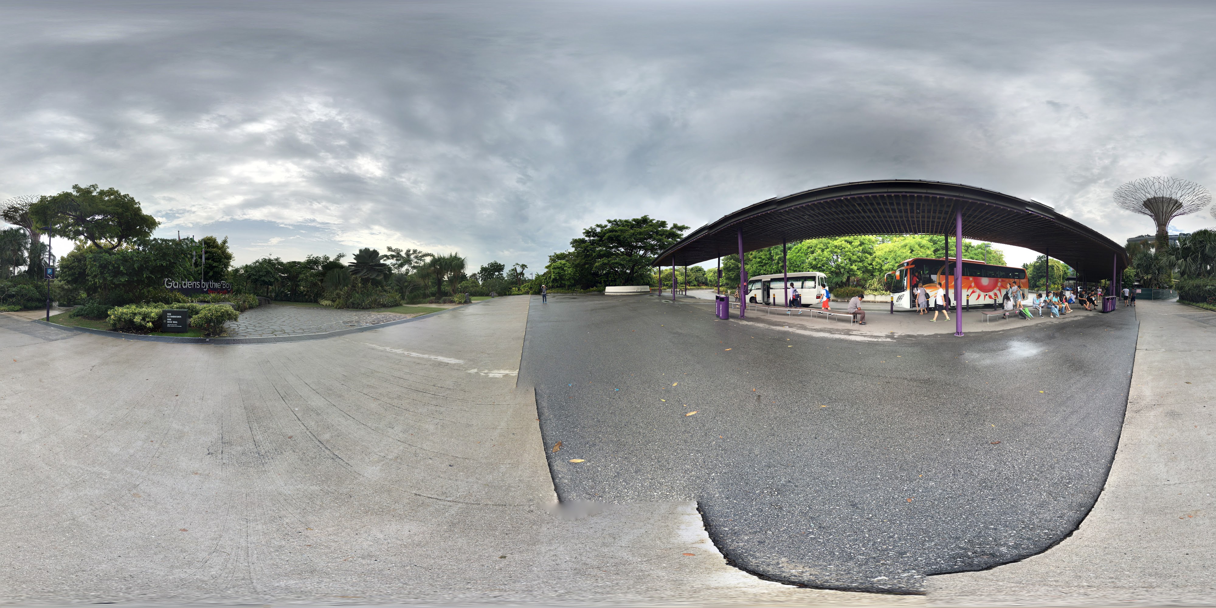 Garden Bus Shelter Area