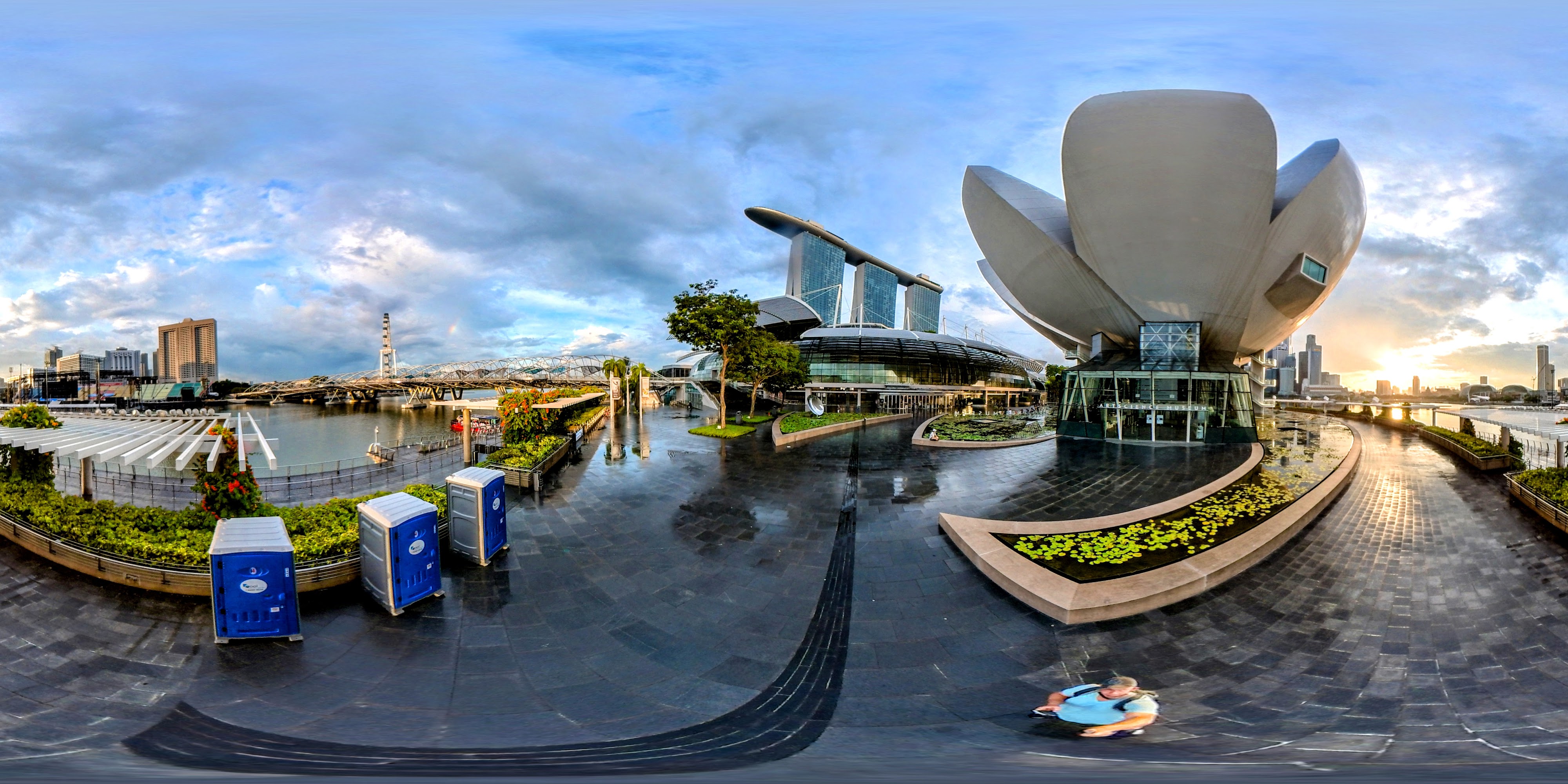 Modern Architecture Waterfront Scene