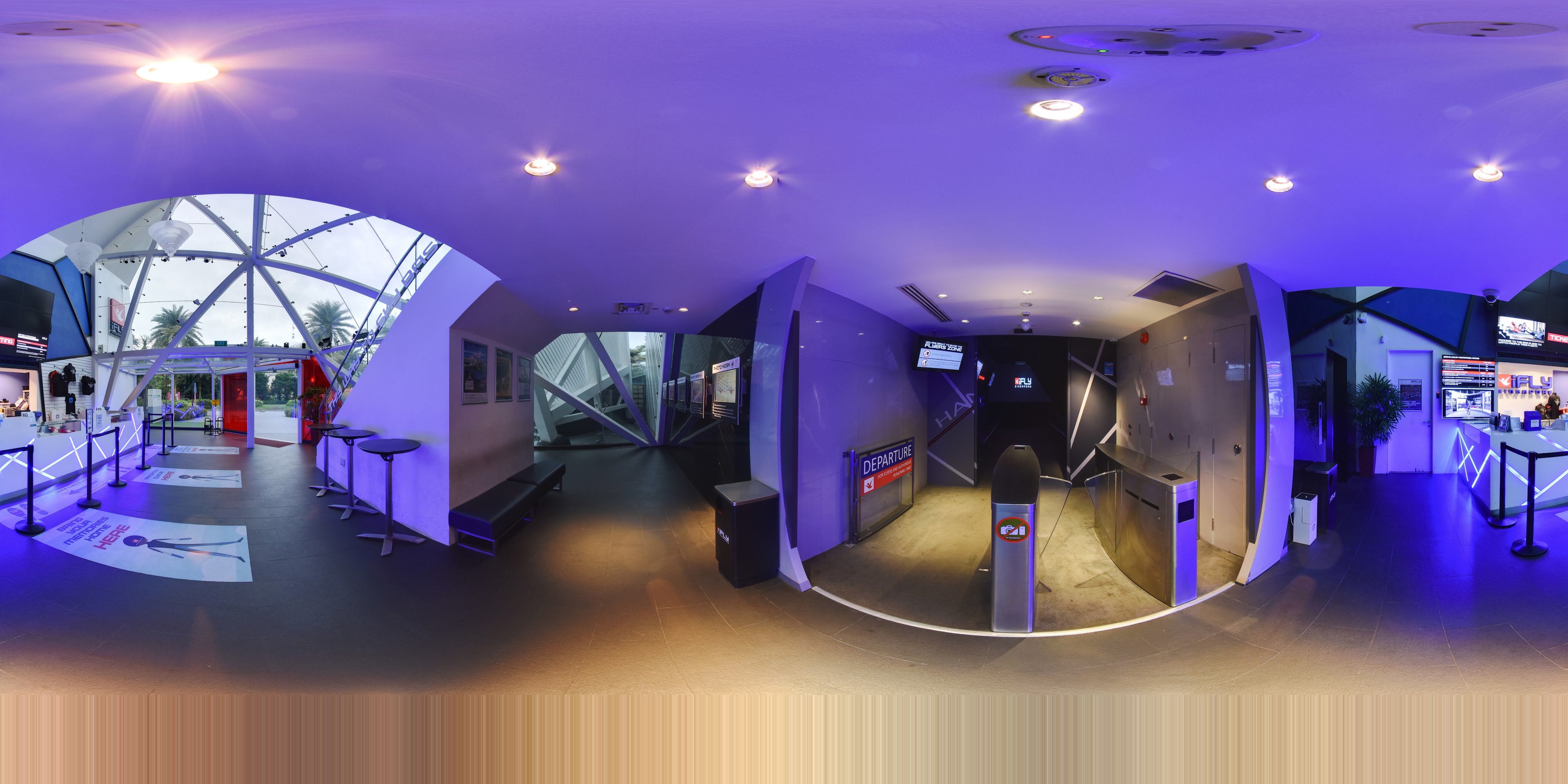 Indoor Wind Tunnel Entryway