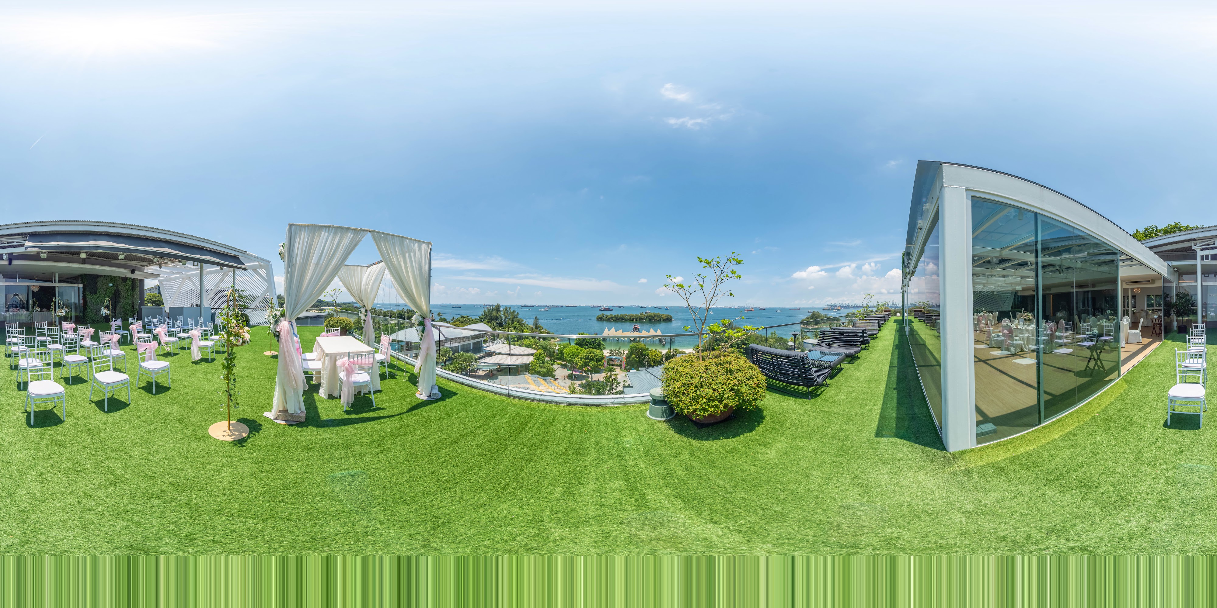 Scenic Rooftop Wedding Terrace