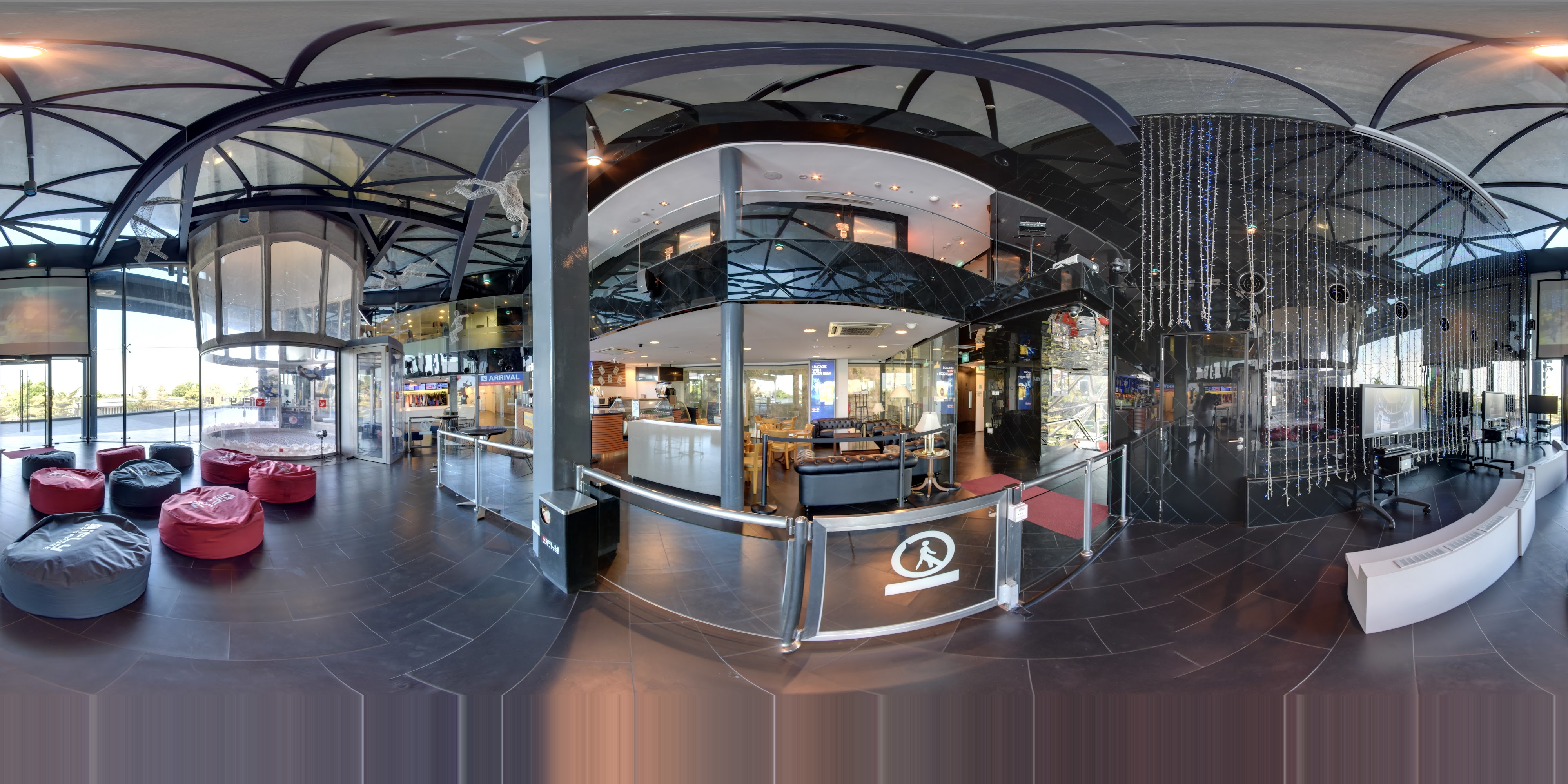 Indoor Skydiving Facility Lounge