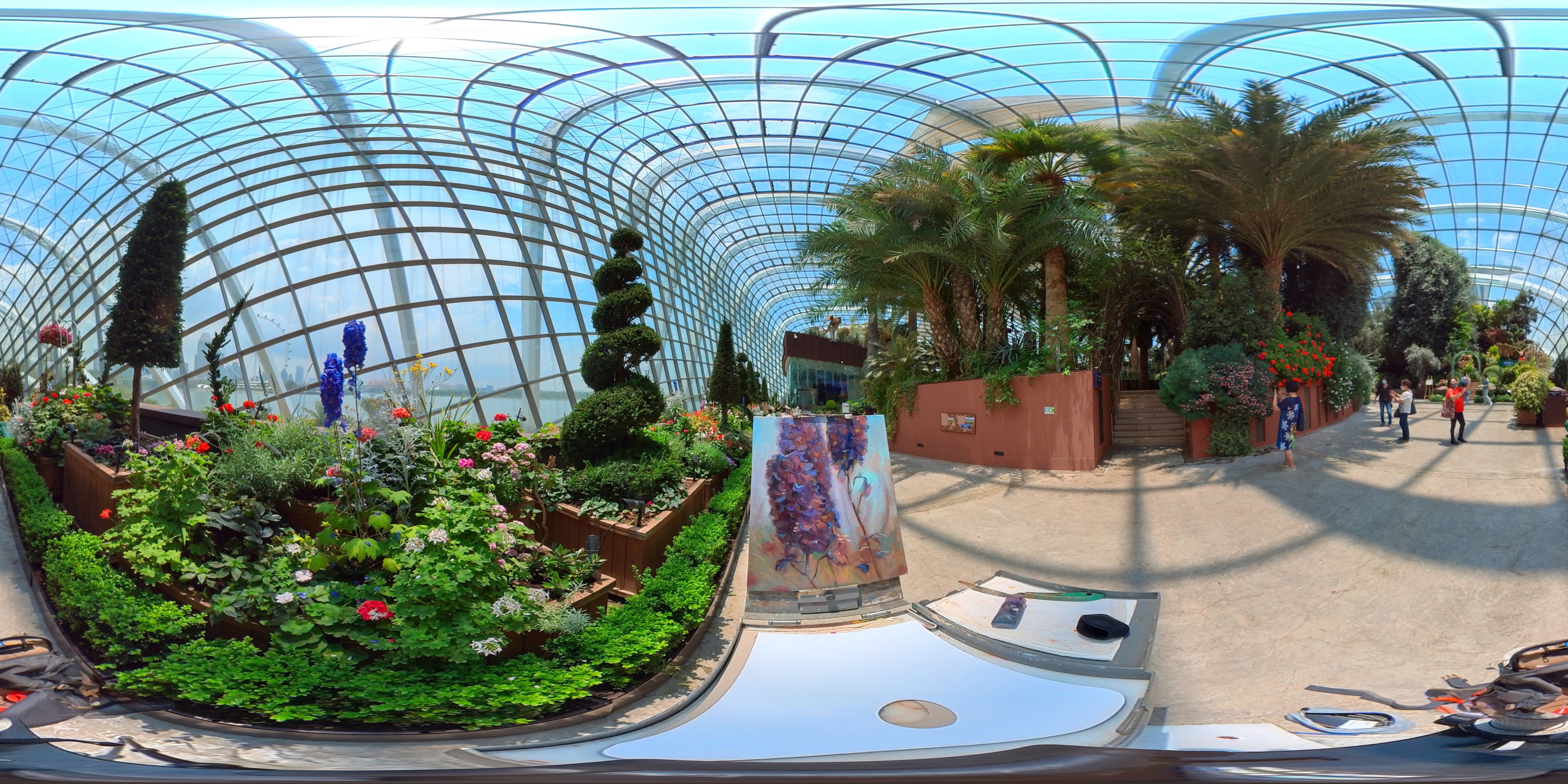 Beneath Glass Conservatory Garden