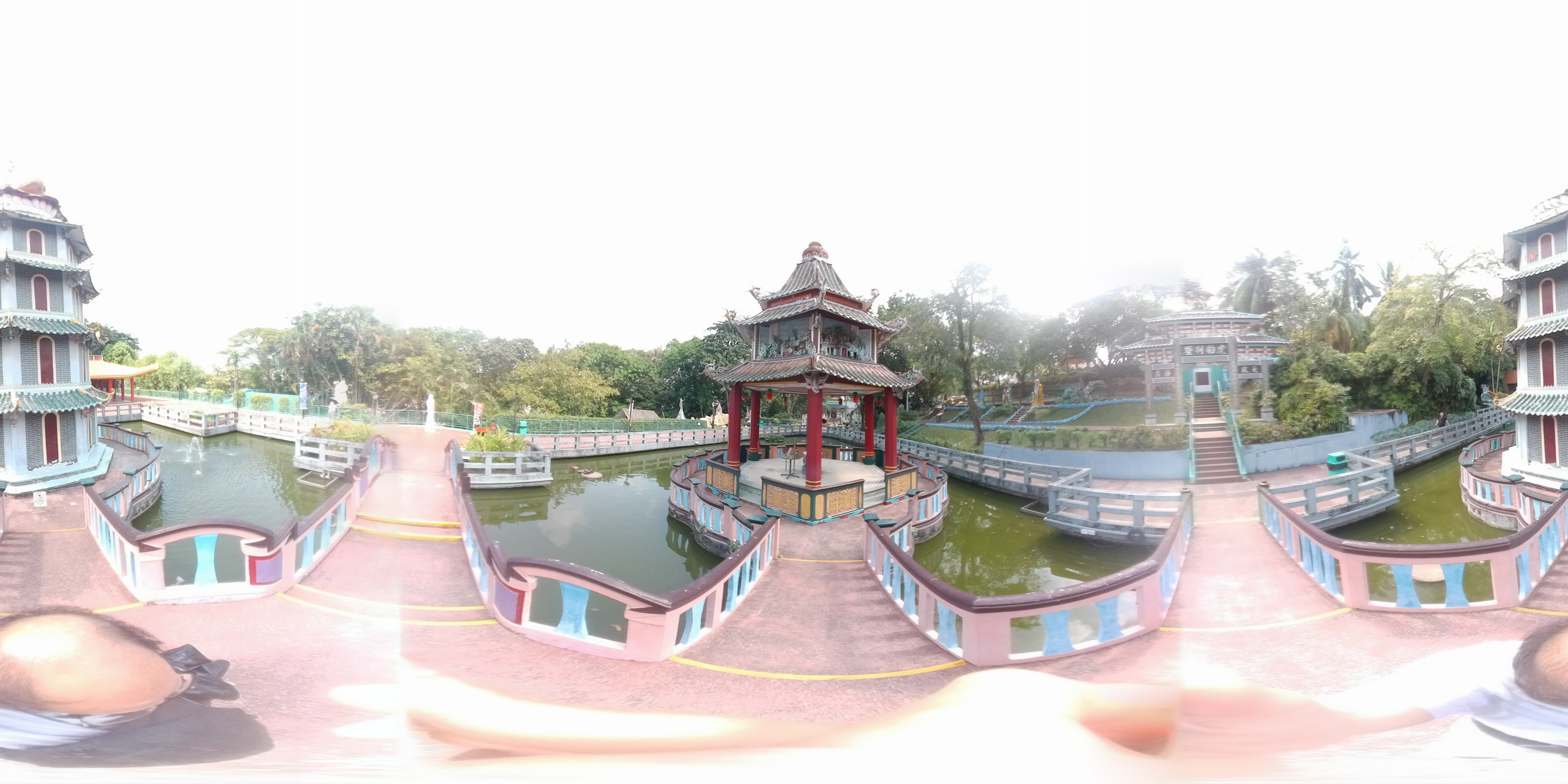 Chinese Garden Pavilions and Waterway