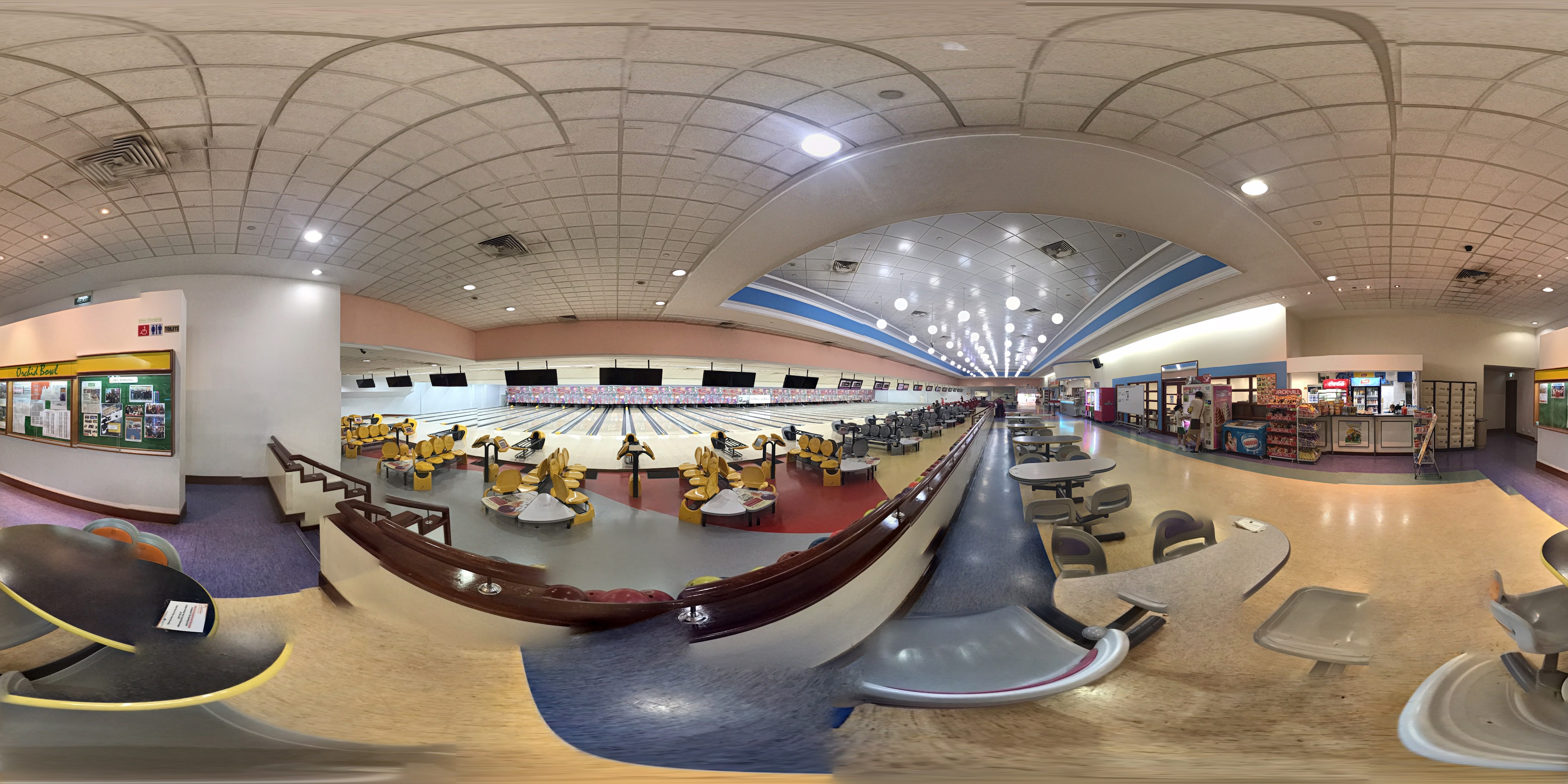 Spacious Indoor Bowling Venue