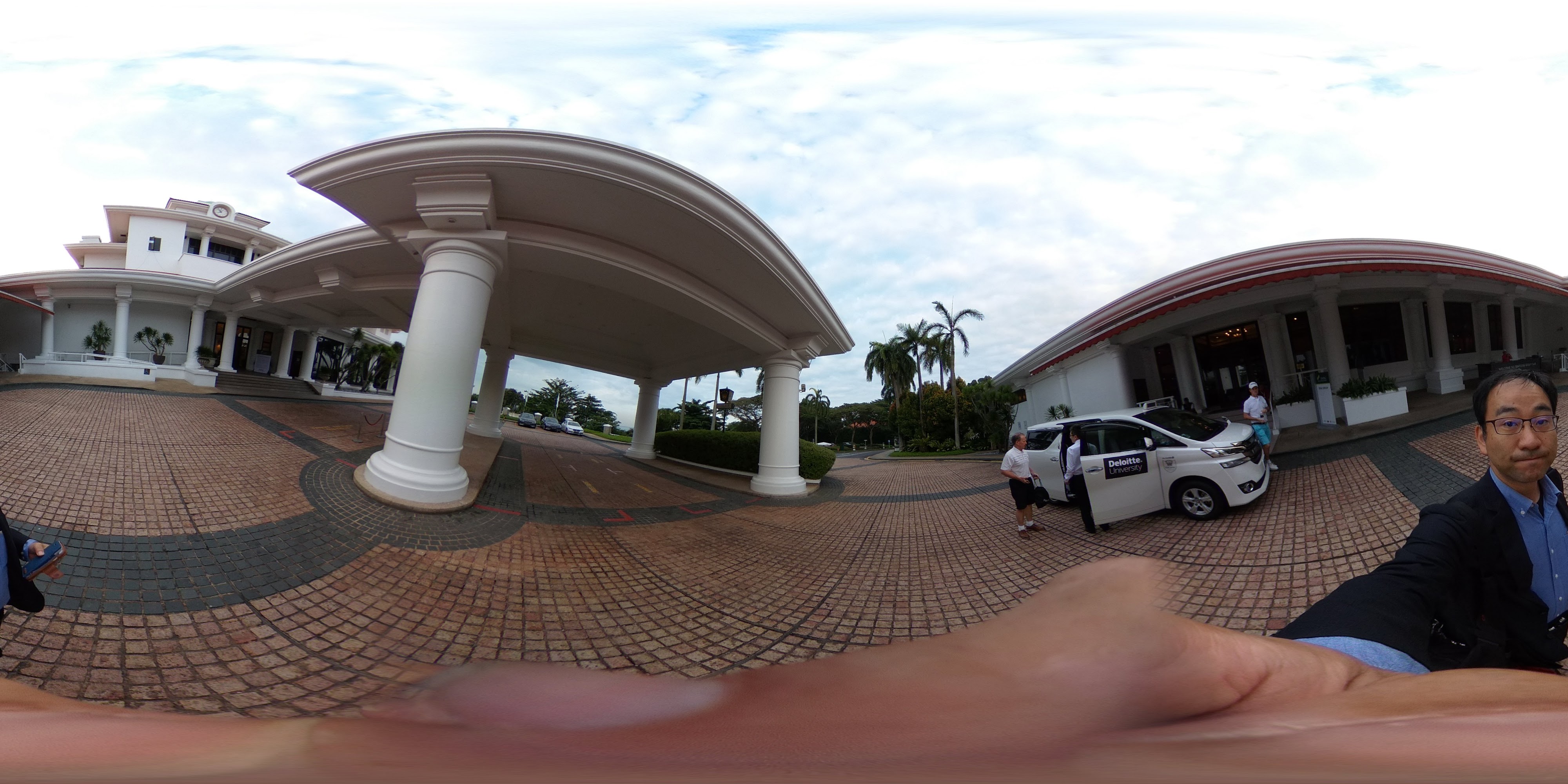 Elegant Clubhouse Courtyard Entrance