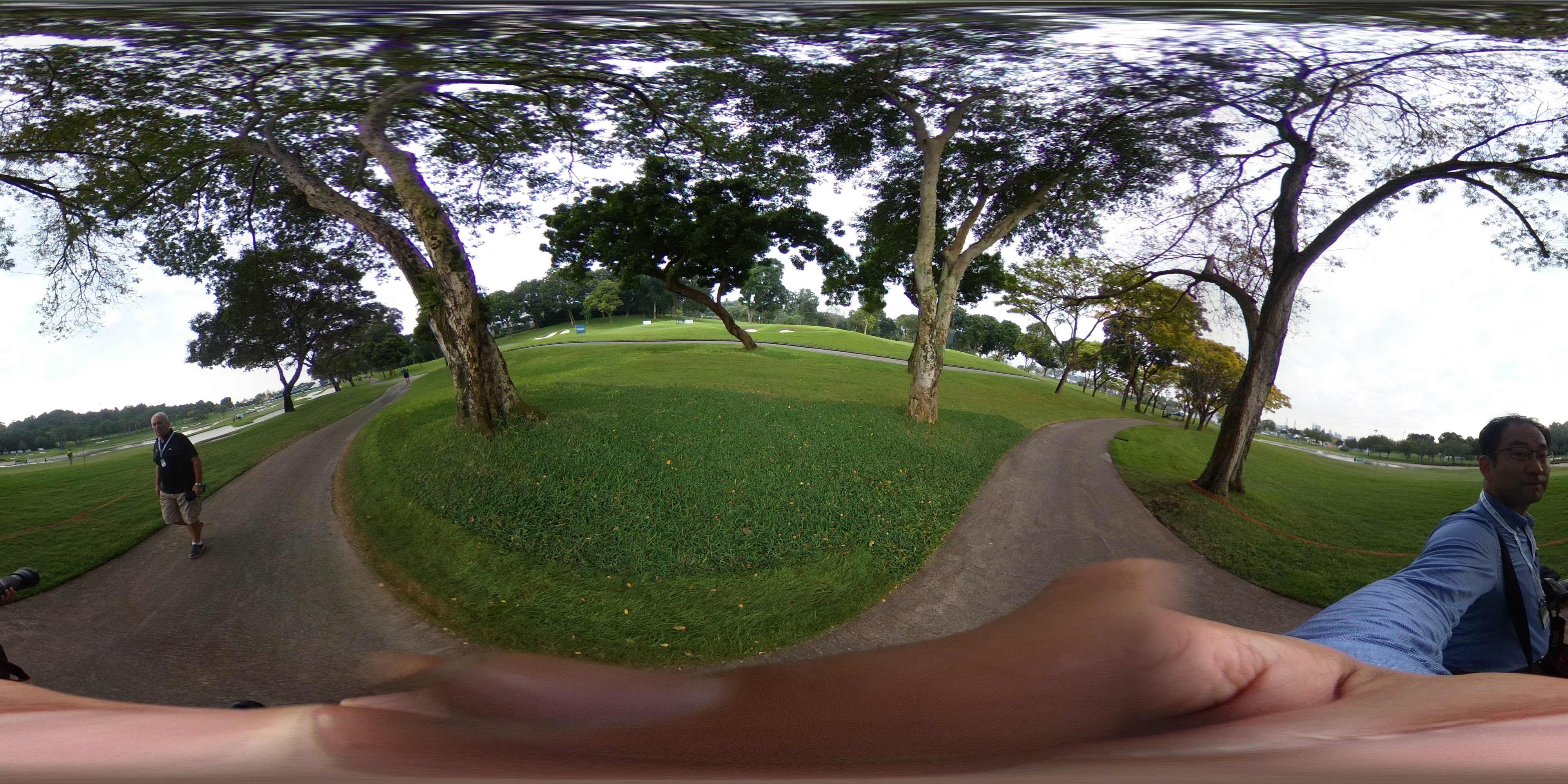 Green Hilly Golf Course Path