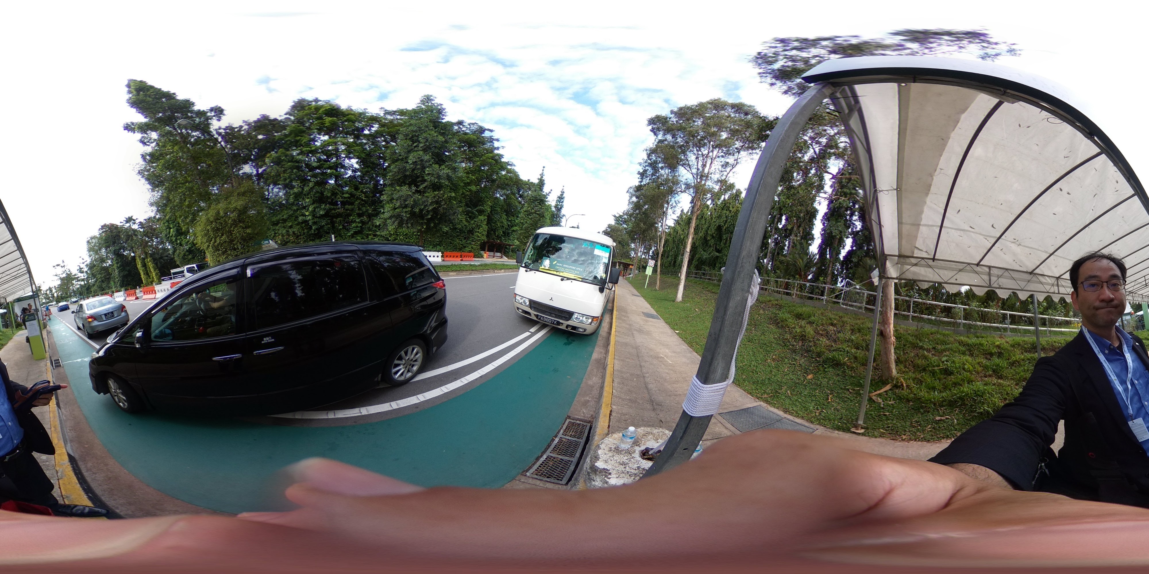 Golf Course Entrance Traffic