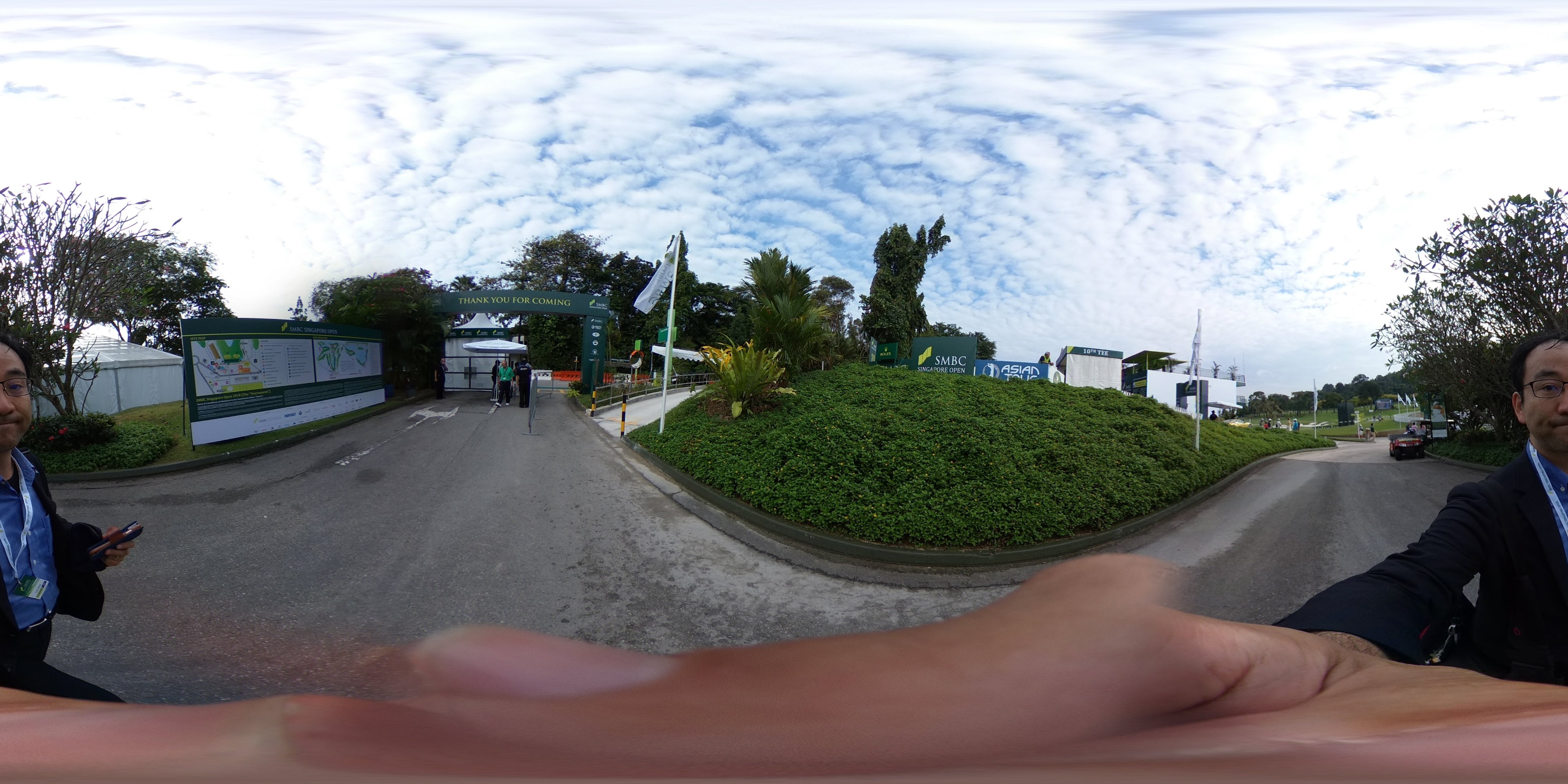 Golf Course Entrance and Greenery