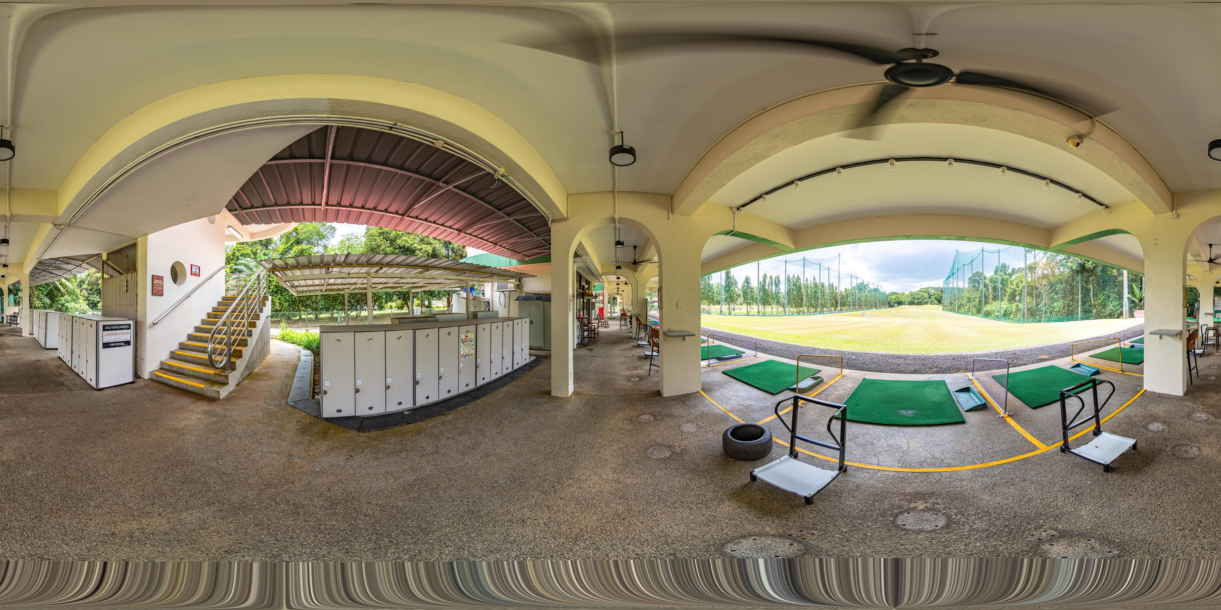 Golf Course Practice Facilities Entrance