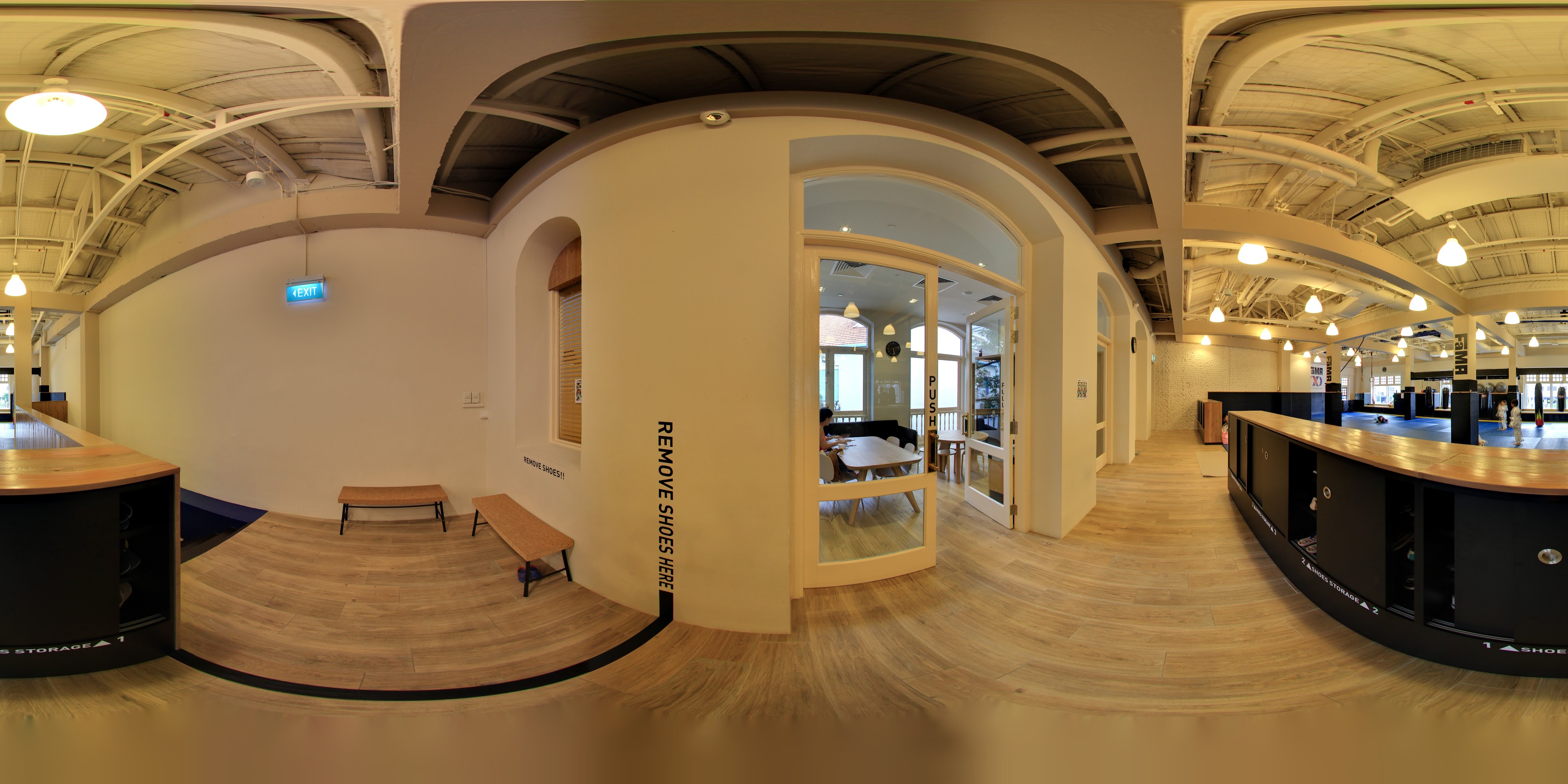 Entering Martial Arts Training Space