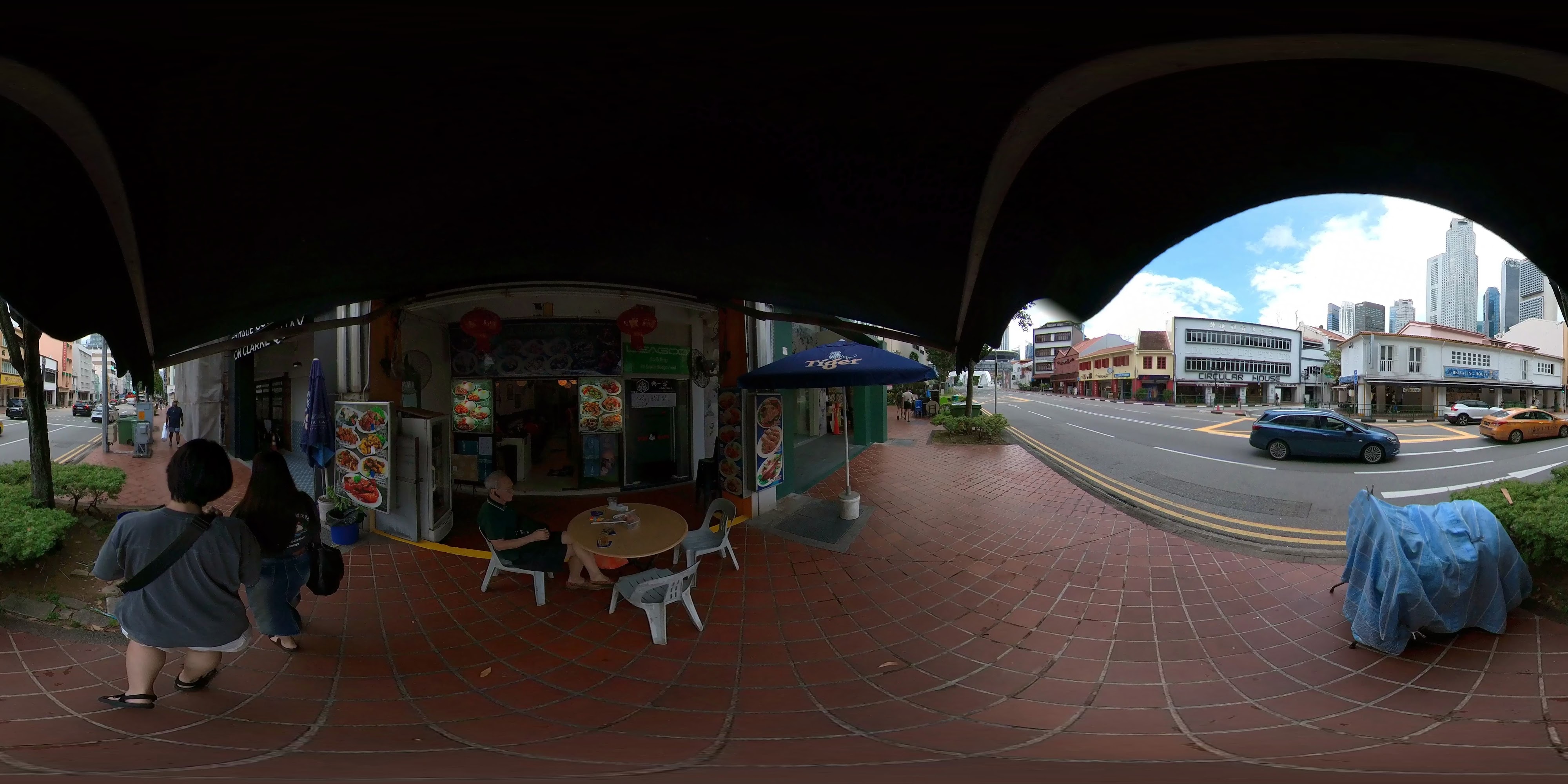 Street Food Outdoors Urban Setting