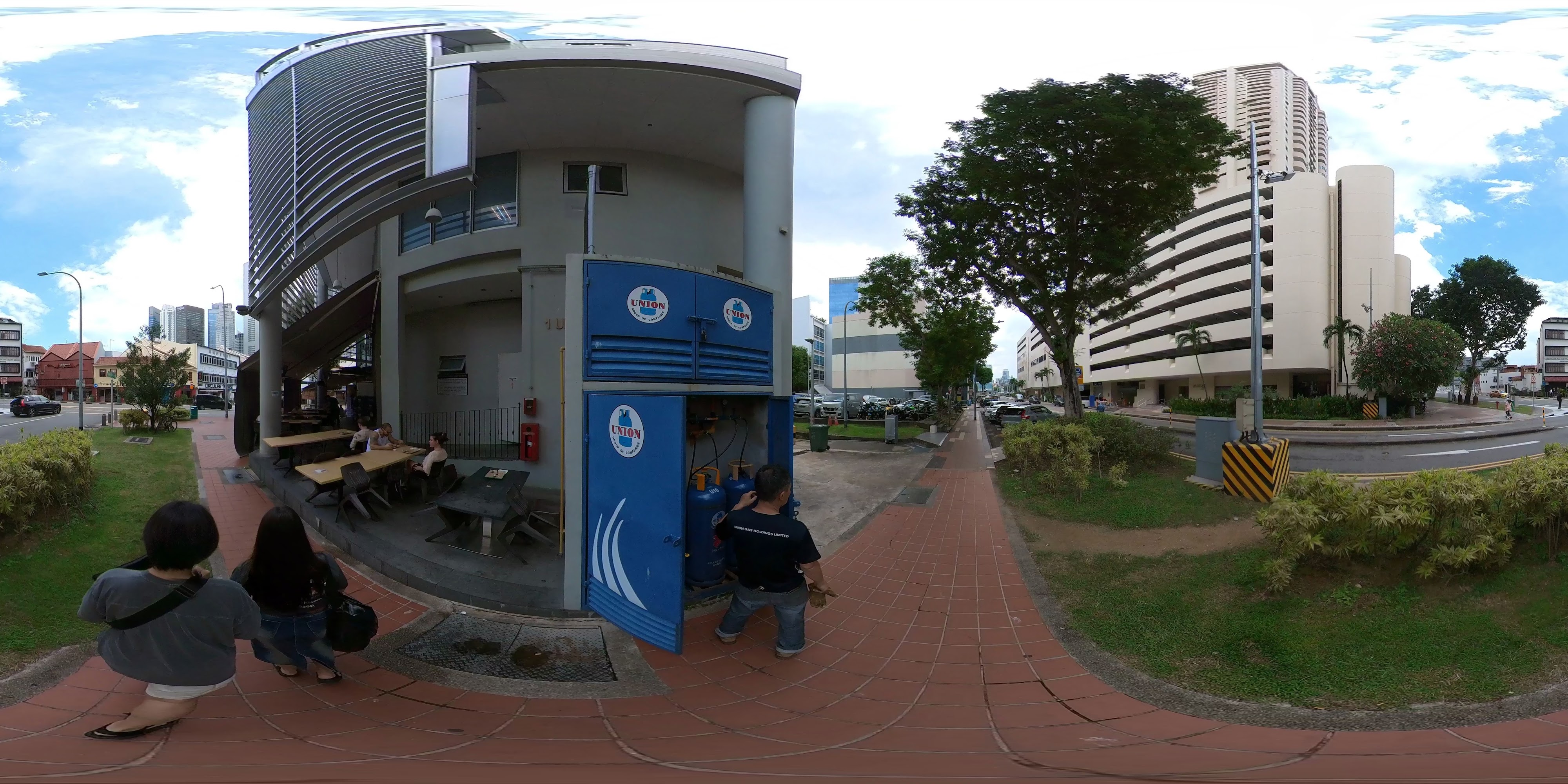 MMA Students Gathering Around Parking