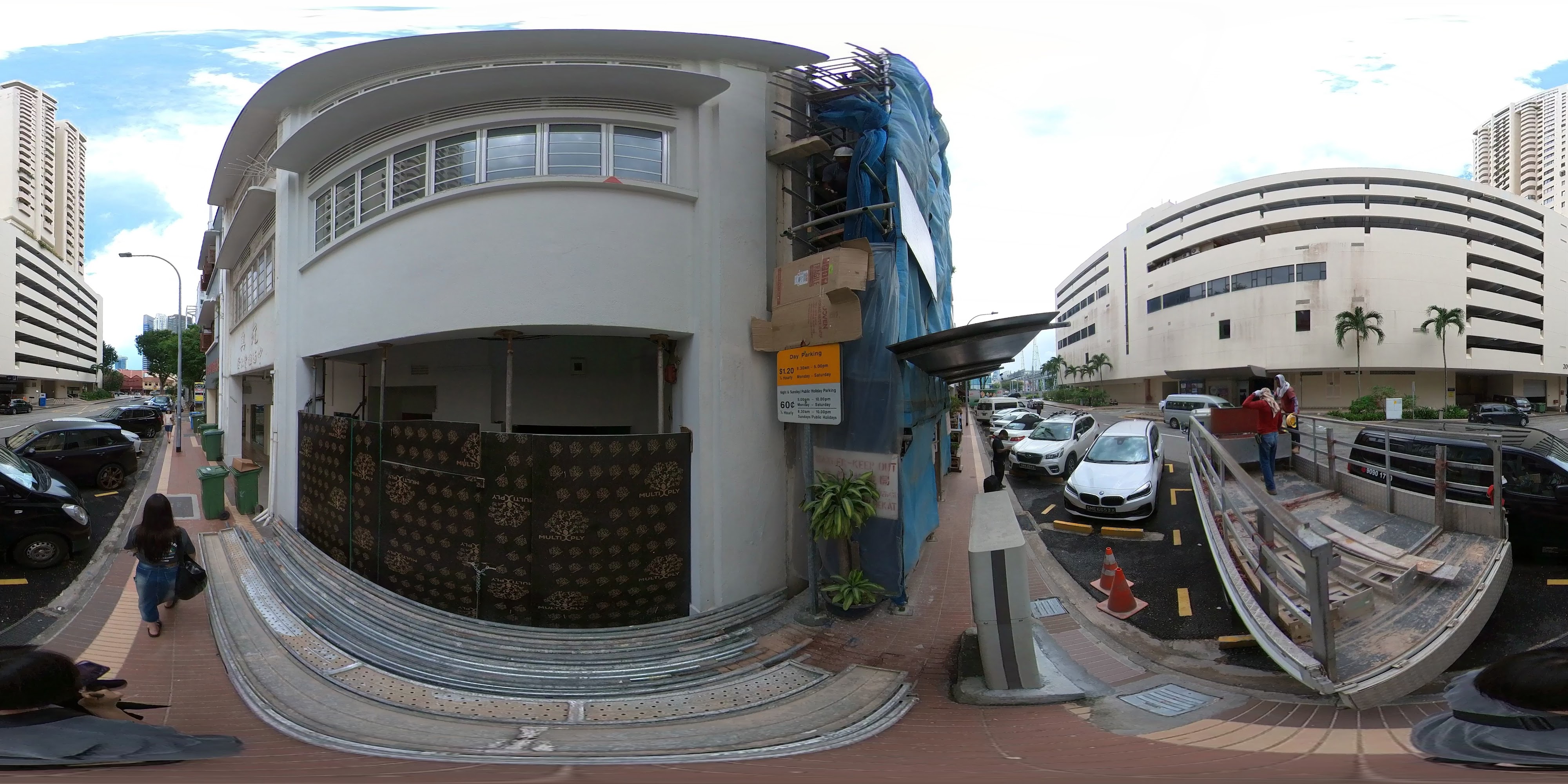 Modern Building at Street Corner