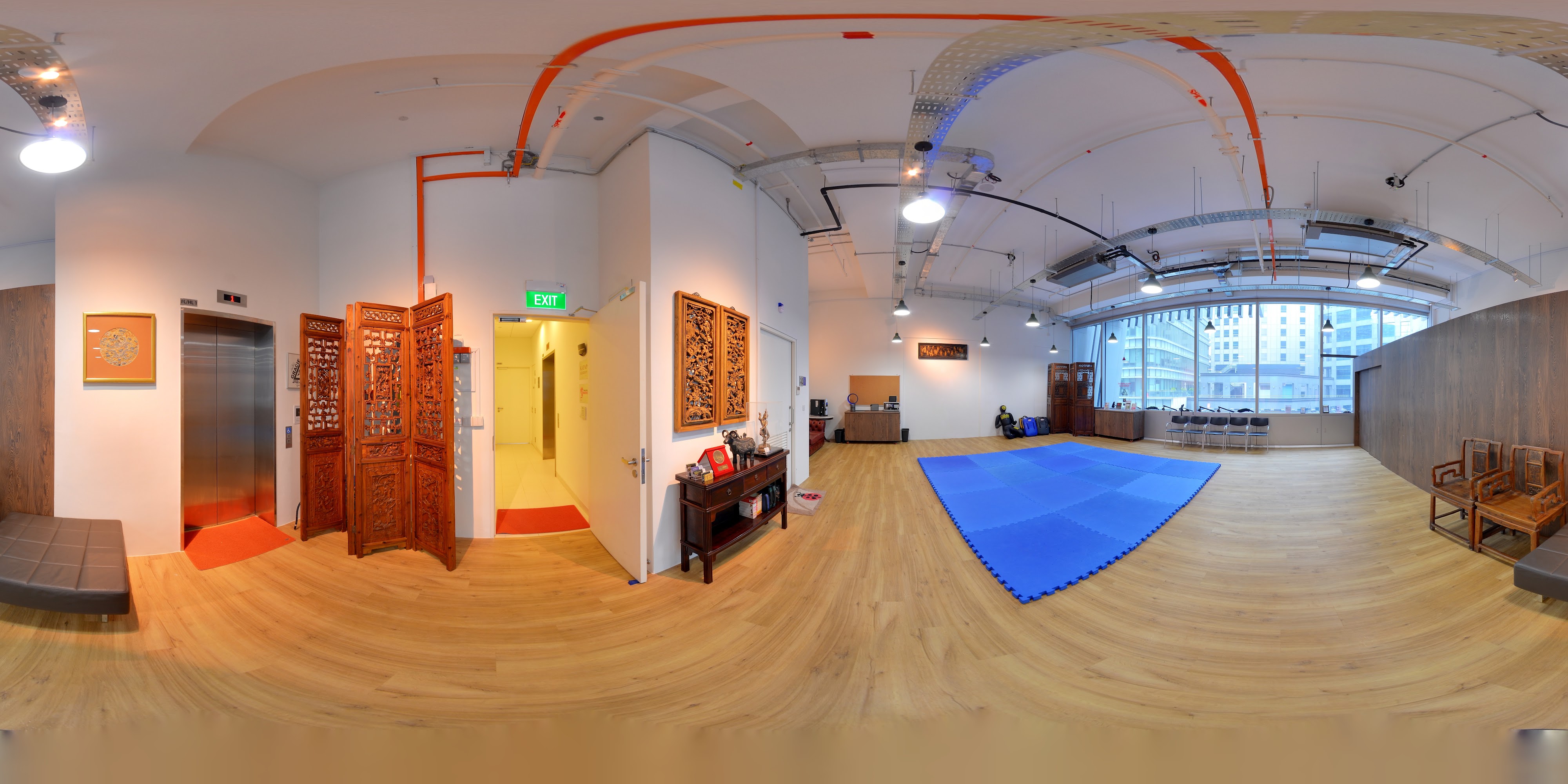 Martial Arts Training Interior
```