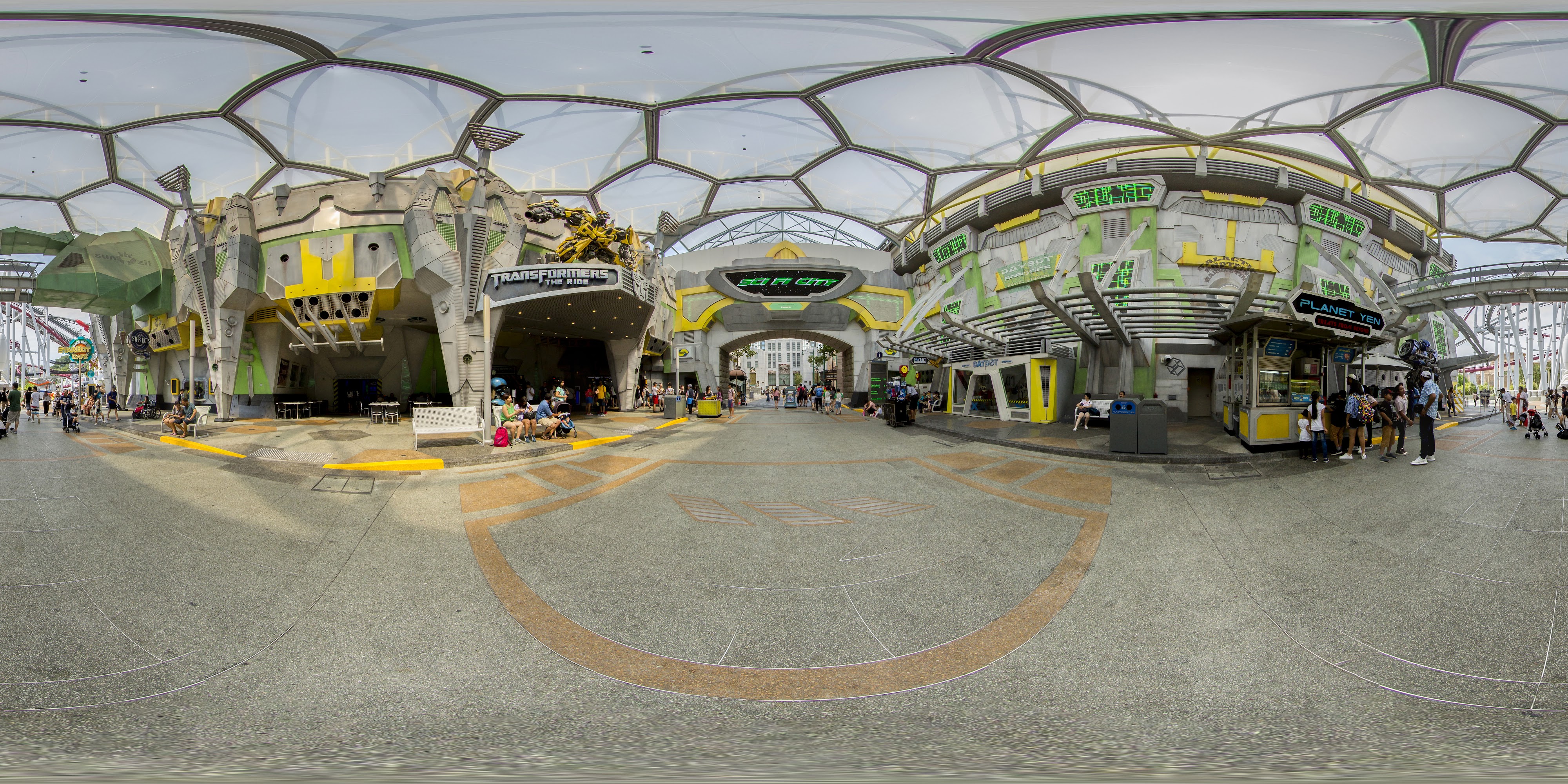 Galactica Attraction Entrance Avenue