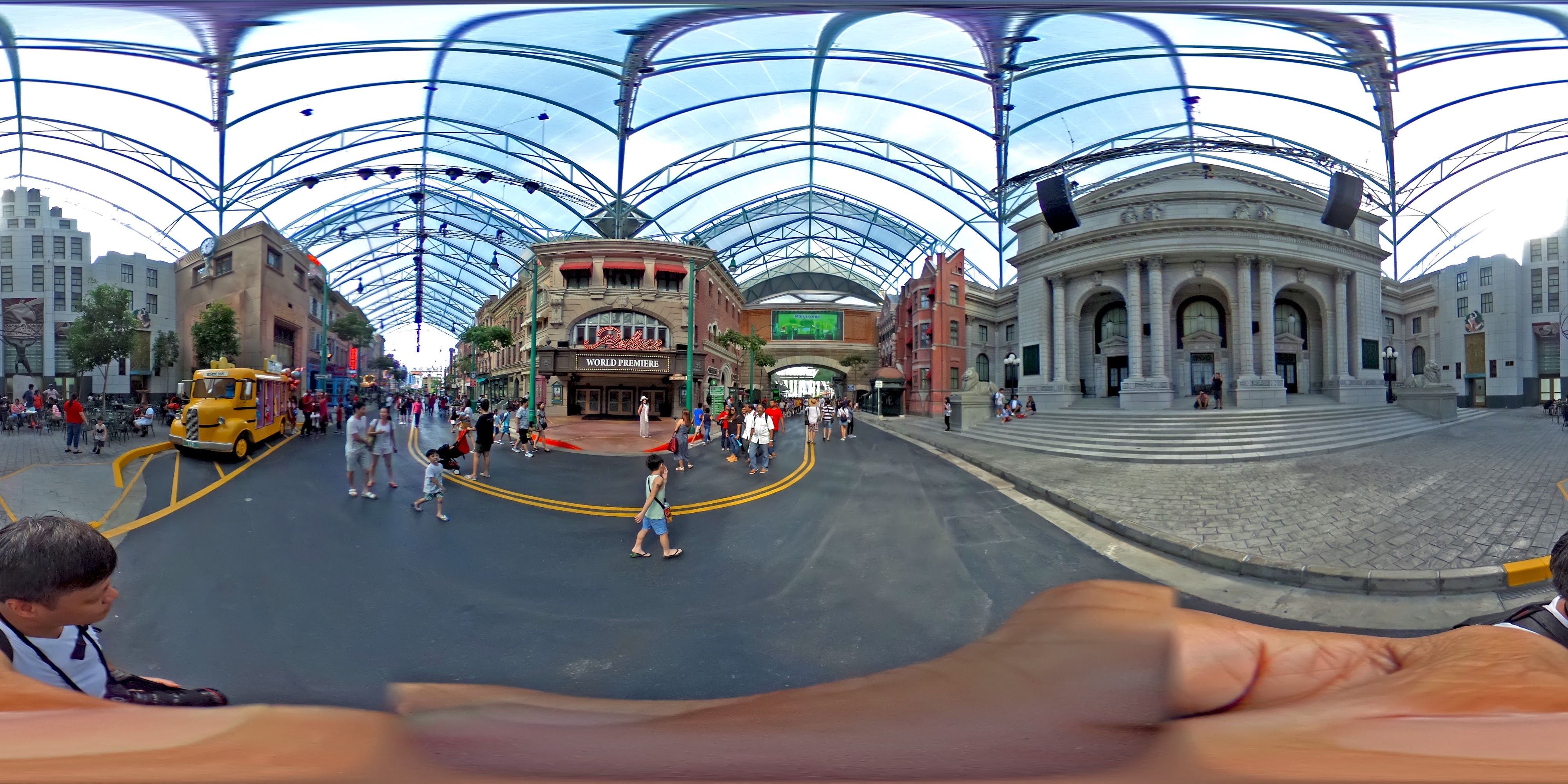 Themed Park Street Indoor Scene