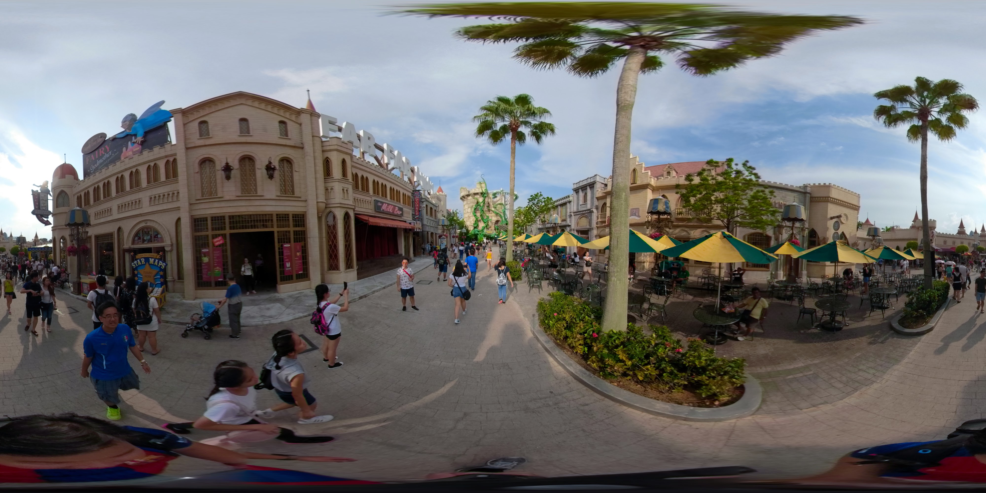 Vibrant Amusement Park Entrance