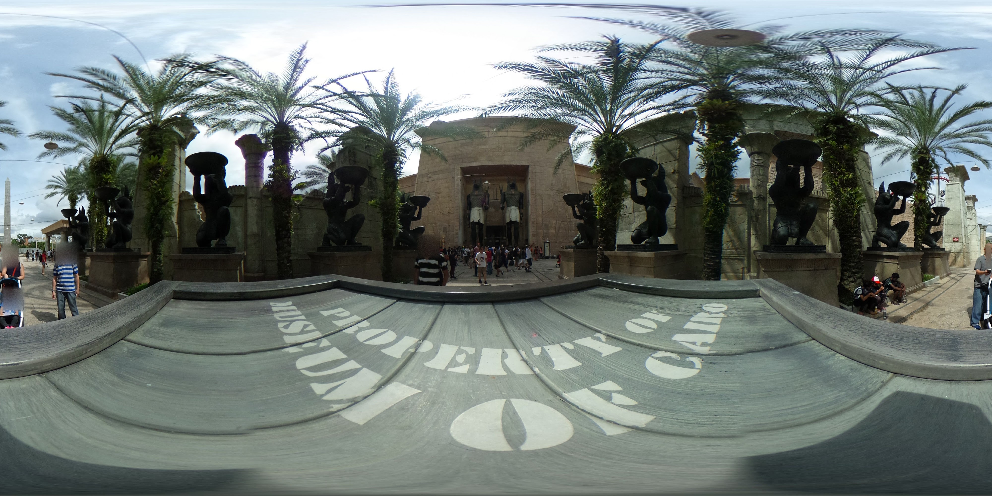 Egyptian Temple Entrance Experience.