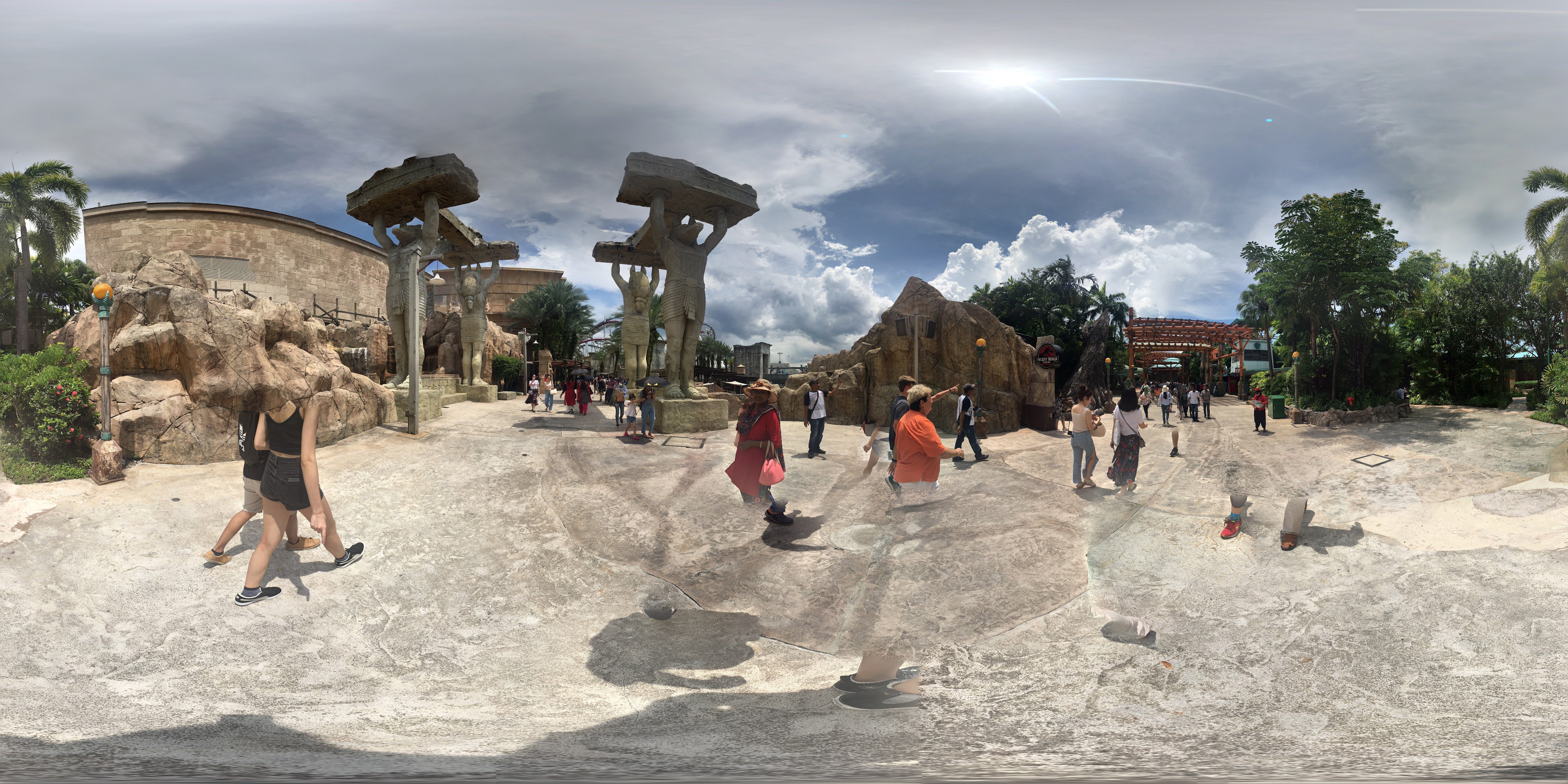 Egyptian-Themed Attraction Entrance.