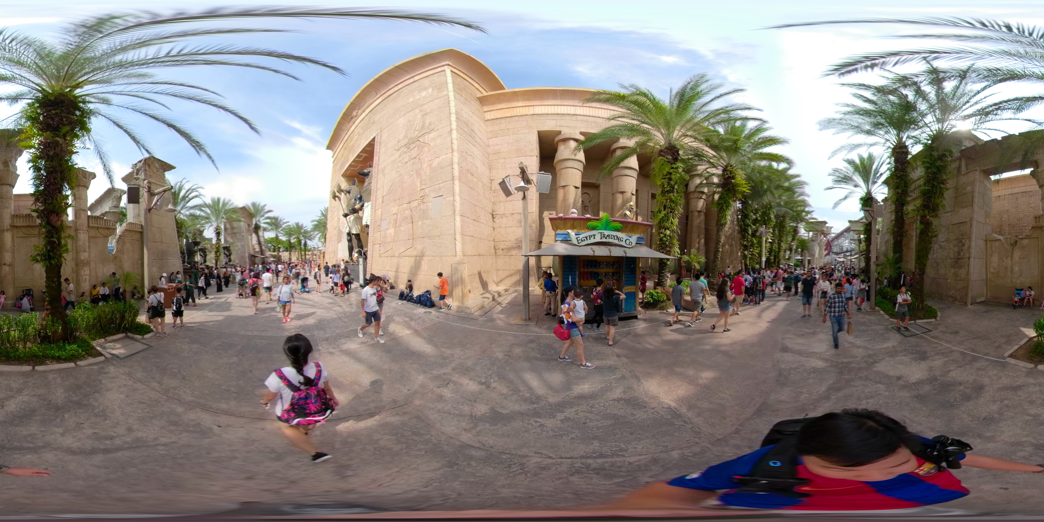 Ancient Theme Park Attraction Entrance