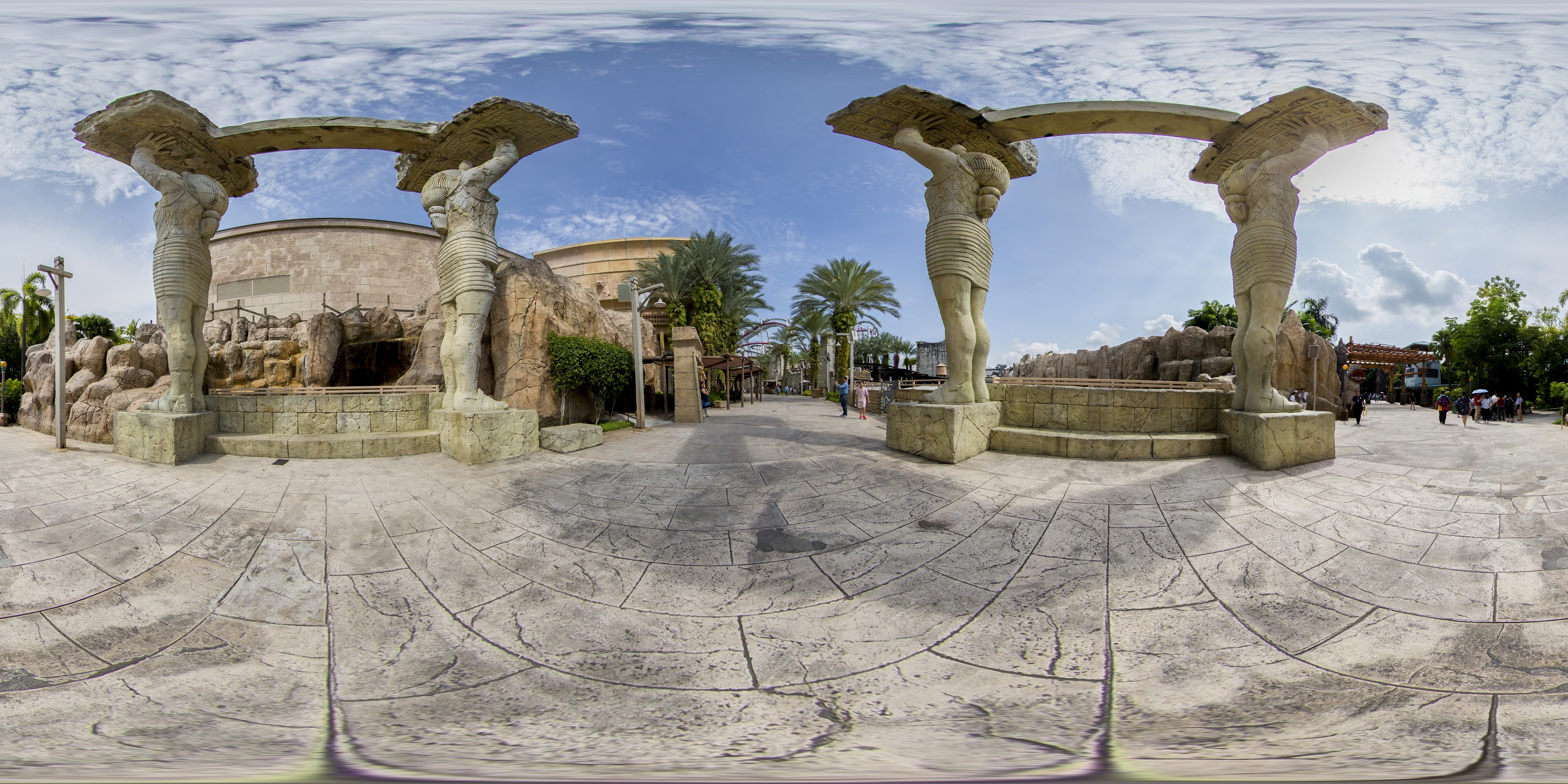 Ancient Styling Sculptures and Arches