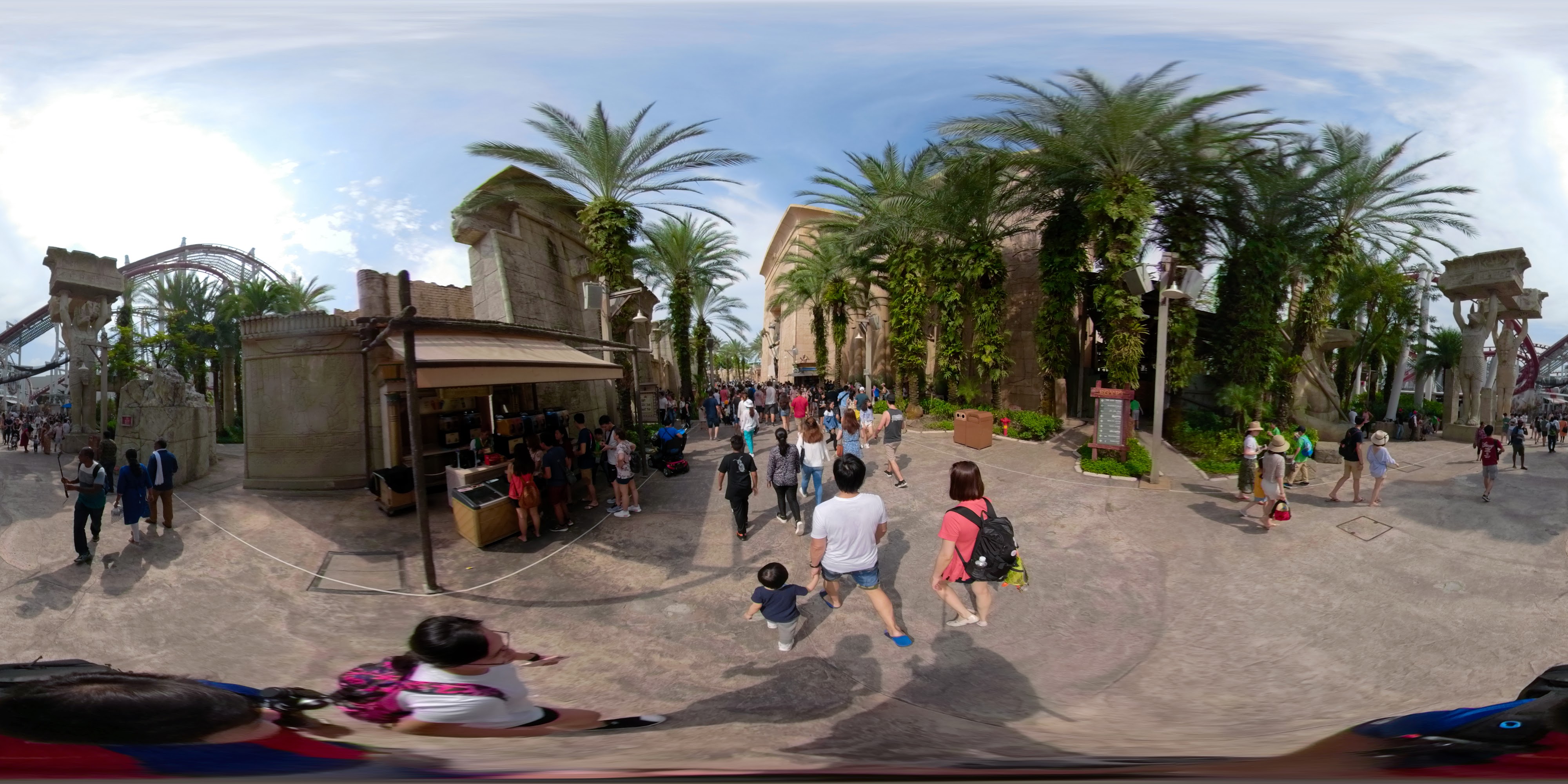 Egyptian-Themed Outdoor Amusement Hub