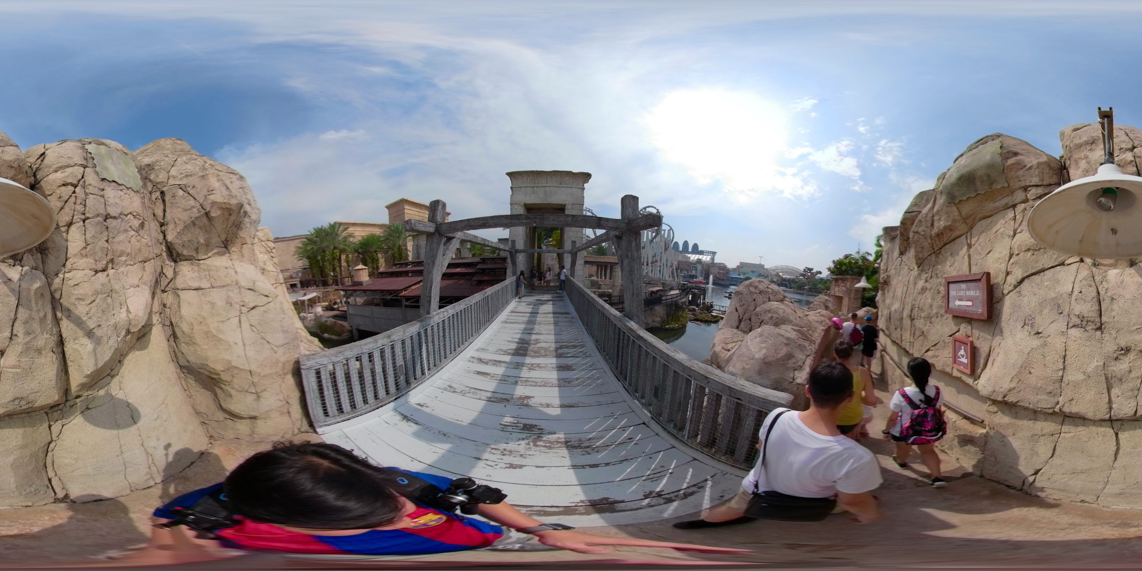 Thrilling Roller Coaster Entrance