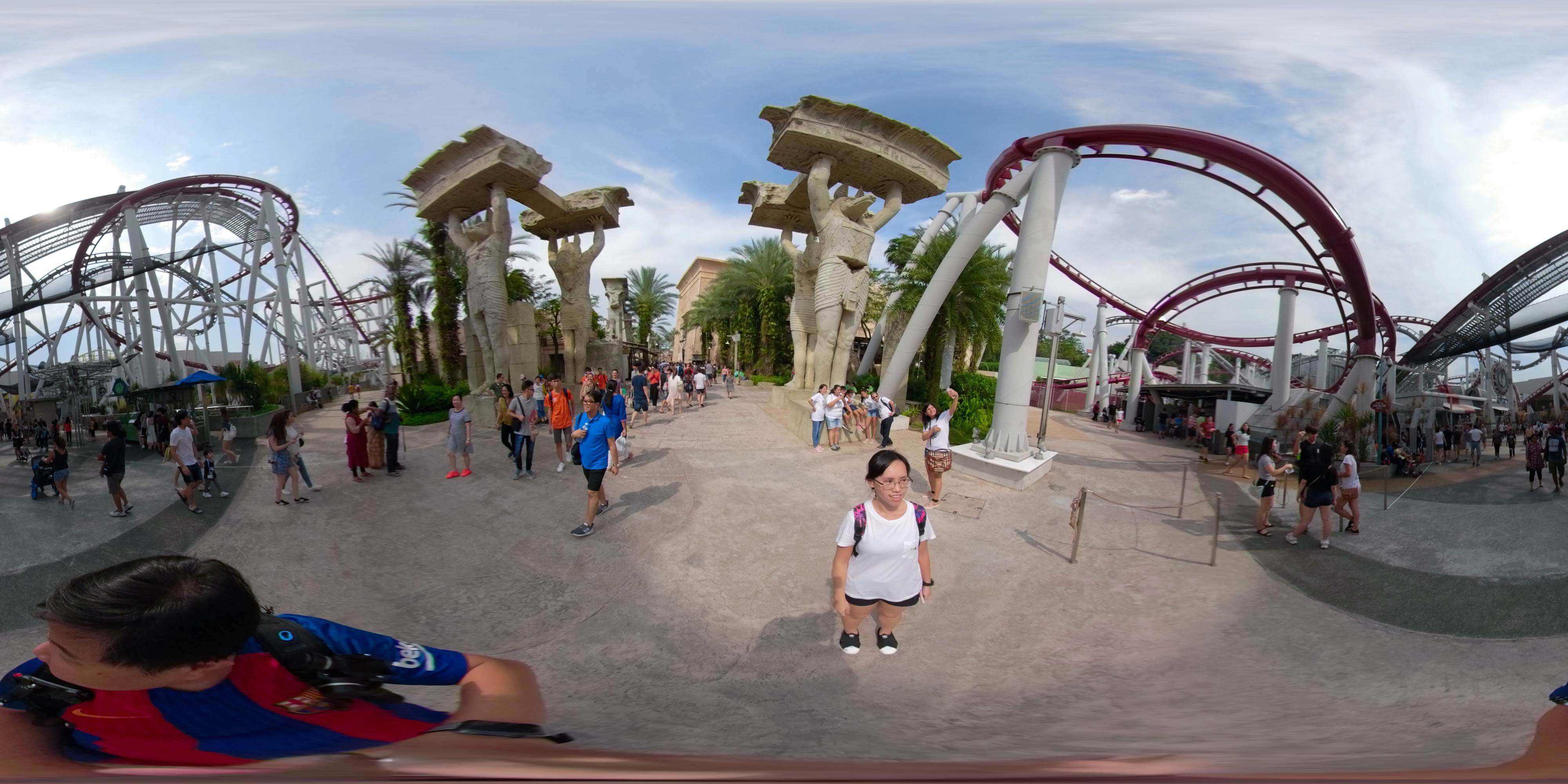 Amusement Park Ride Entryway