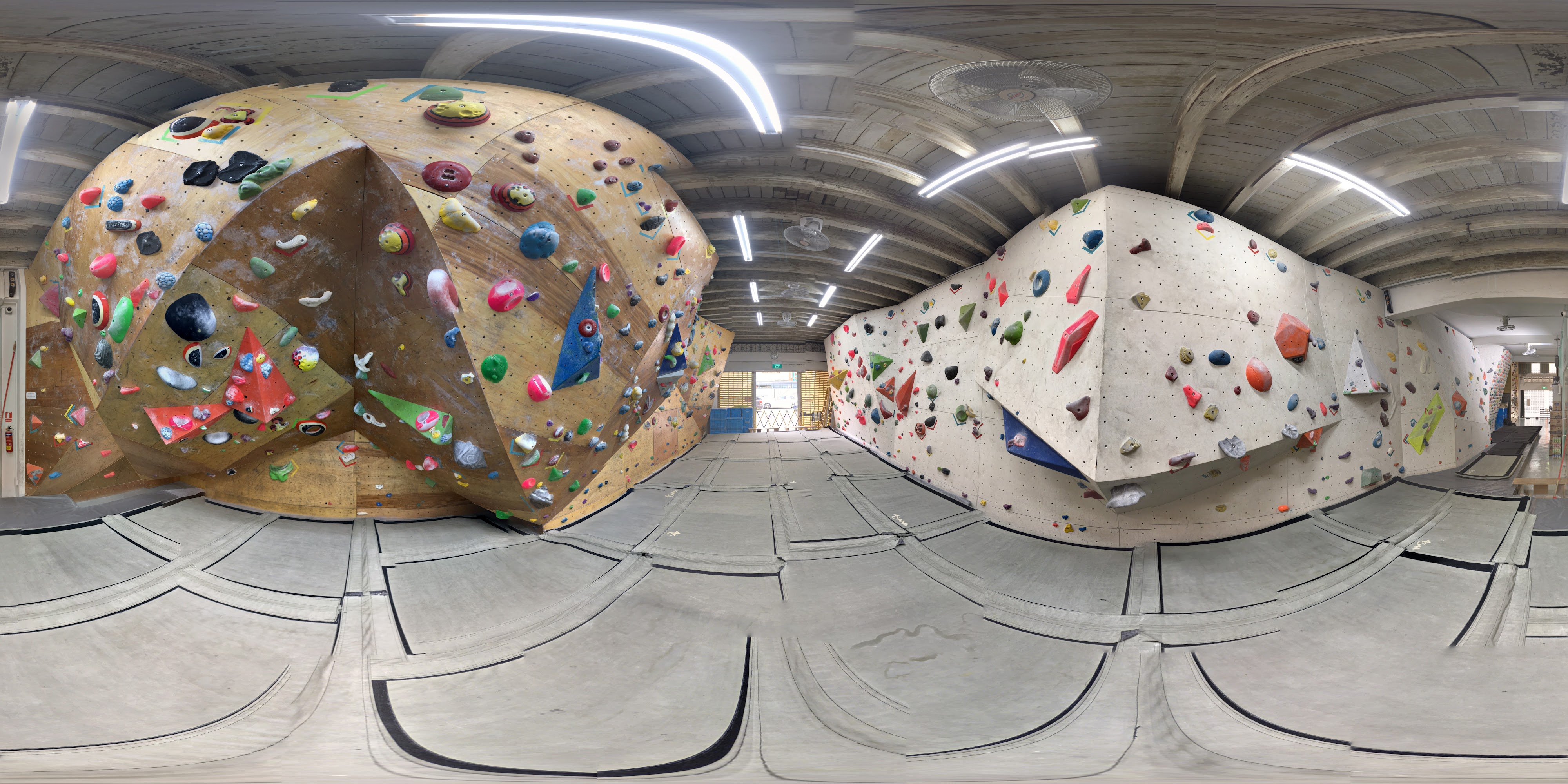 Colorful Indoor Climbing Walls