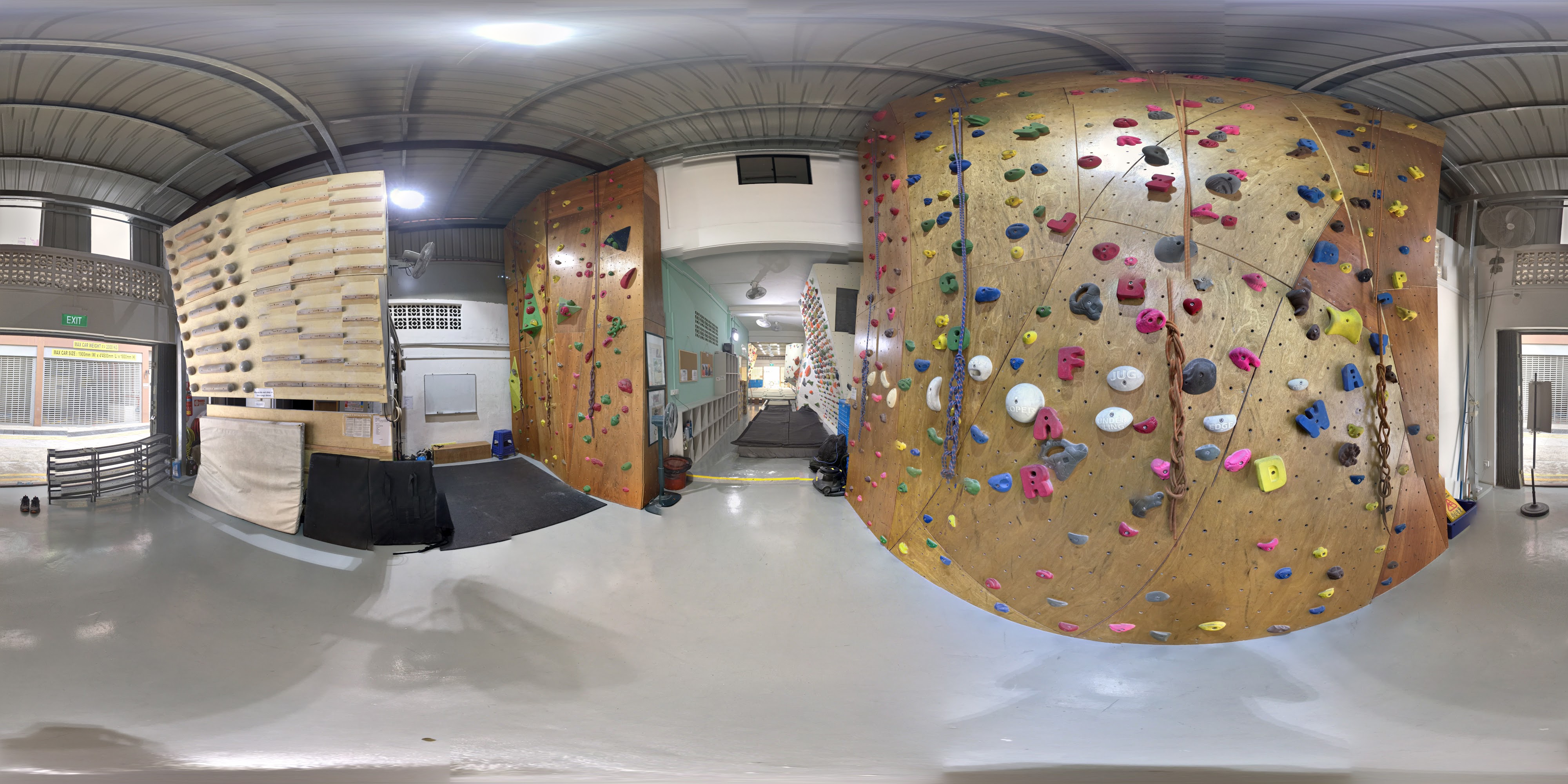 Colorful Indoor Climbing Walls