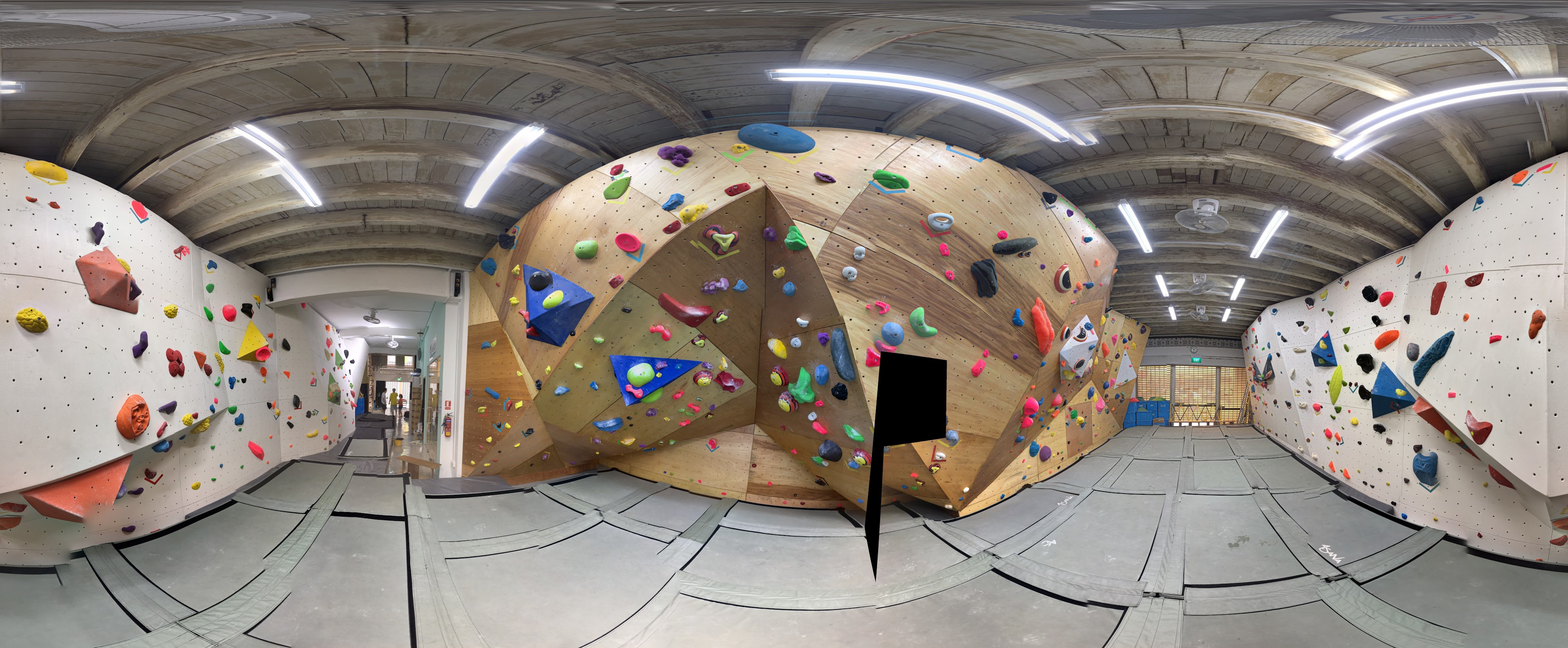 Colorful Indoor Climbing Walls