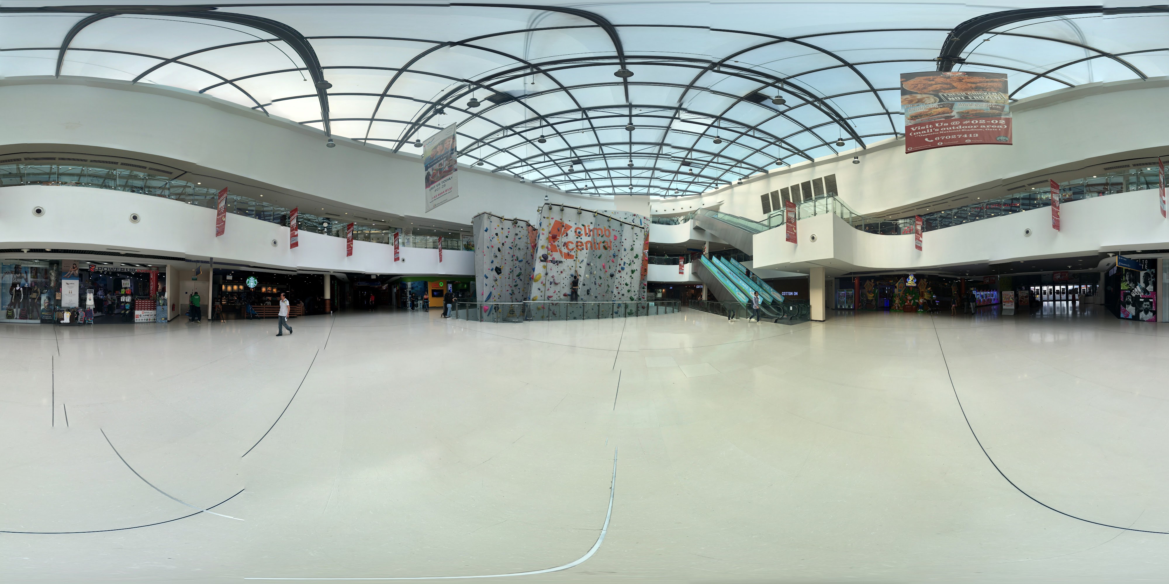 Sparse Indoor Shopping Centre Mall