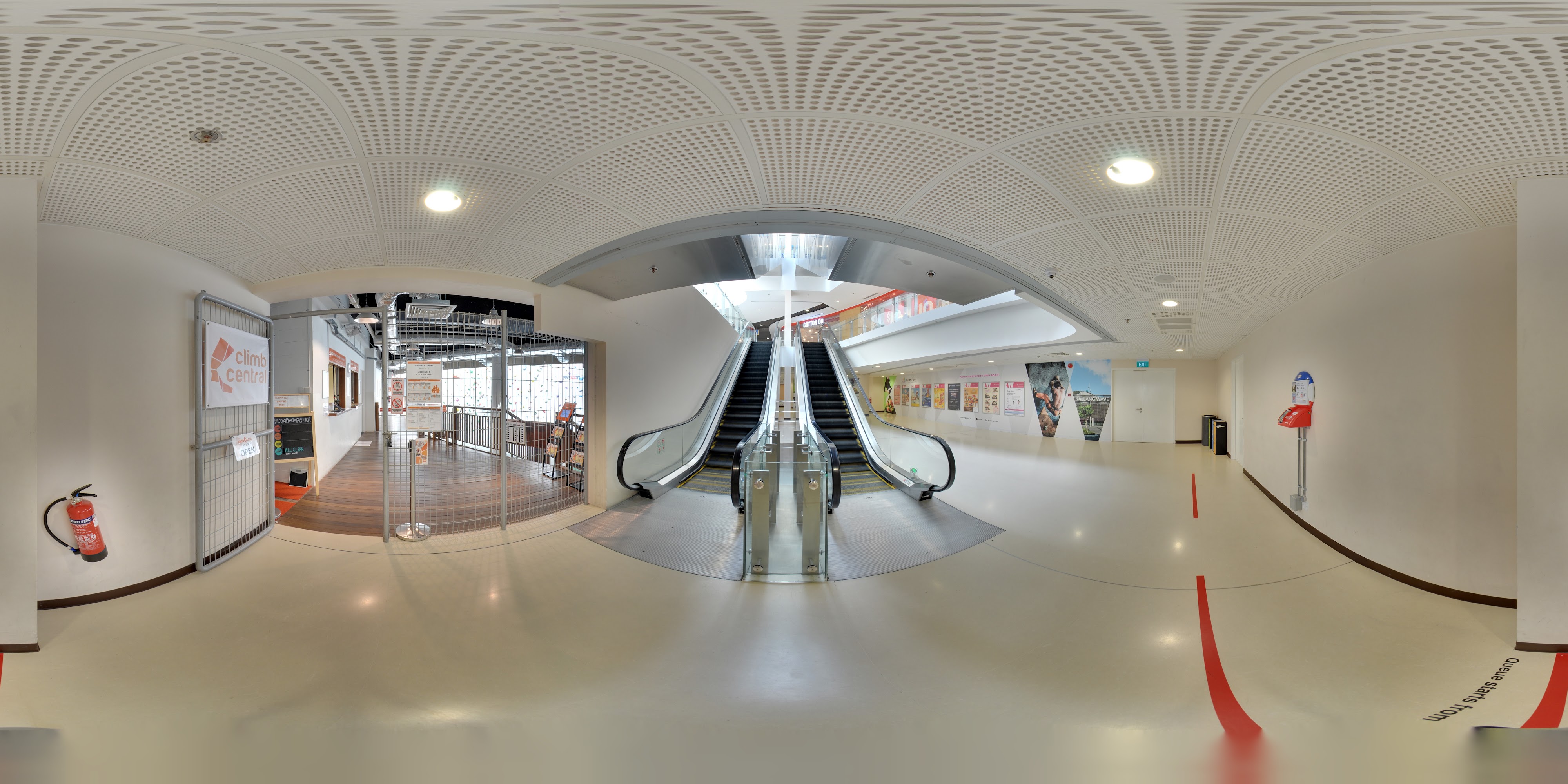 Indoor Rock Climbing Center Entrance