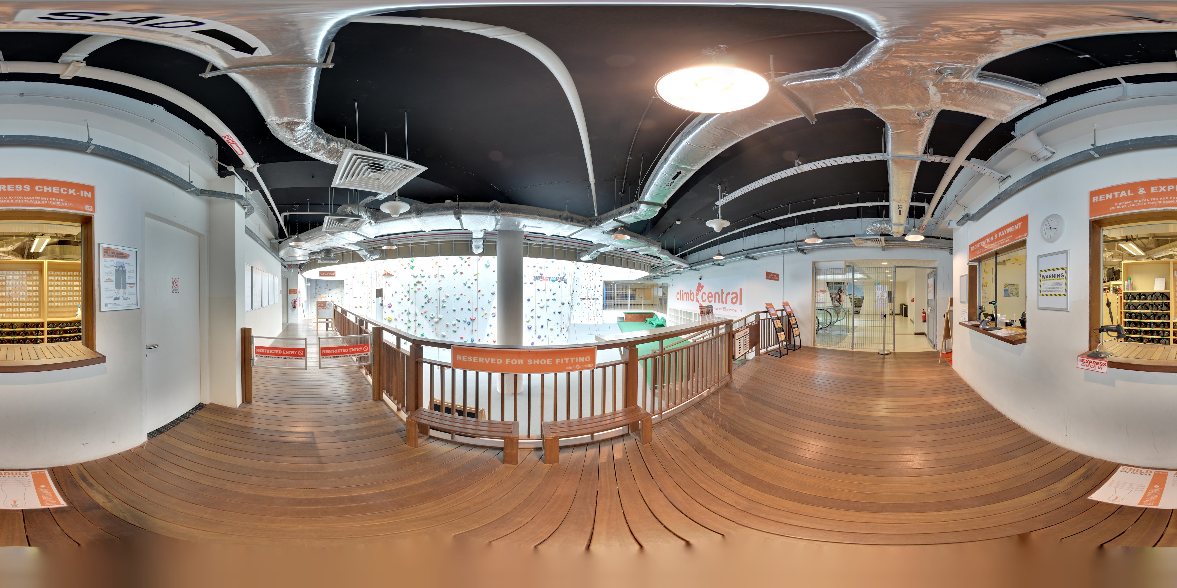 Indoor Climbing and Fitness Area