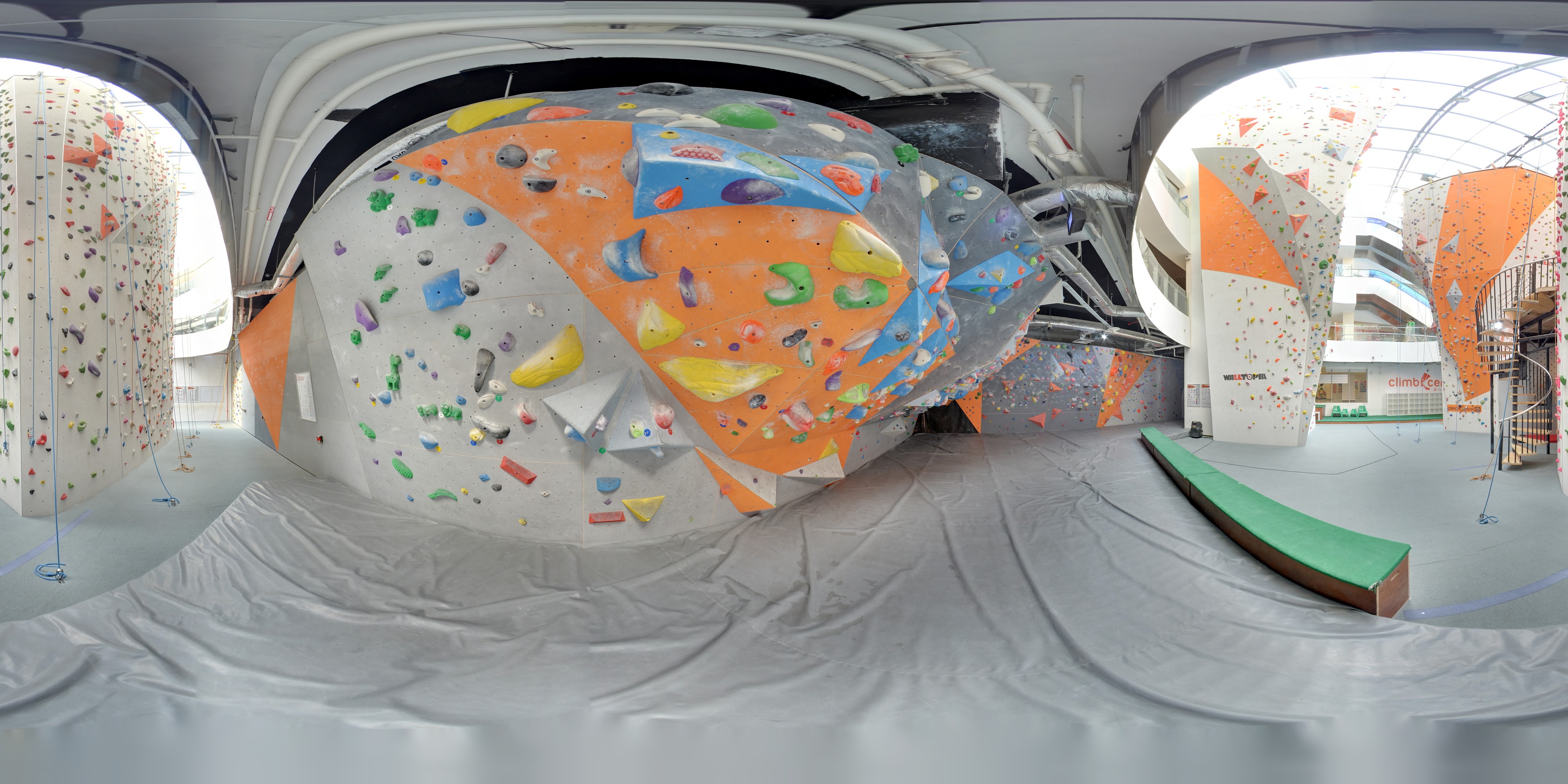 Modern Colored Climbing Walls