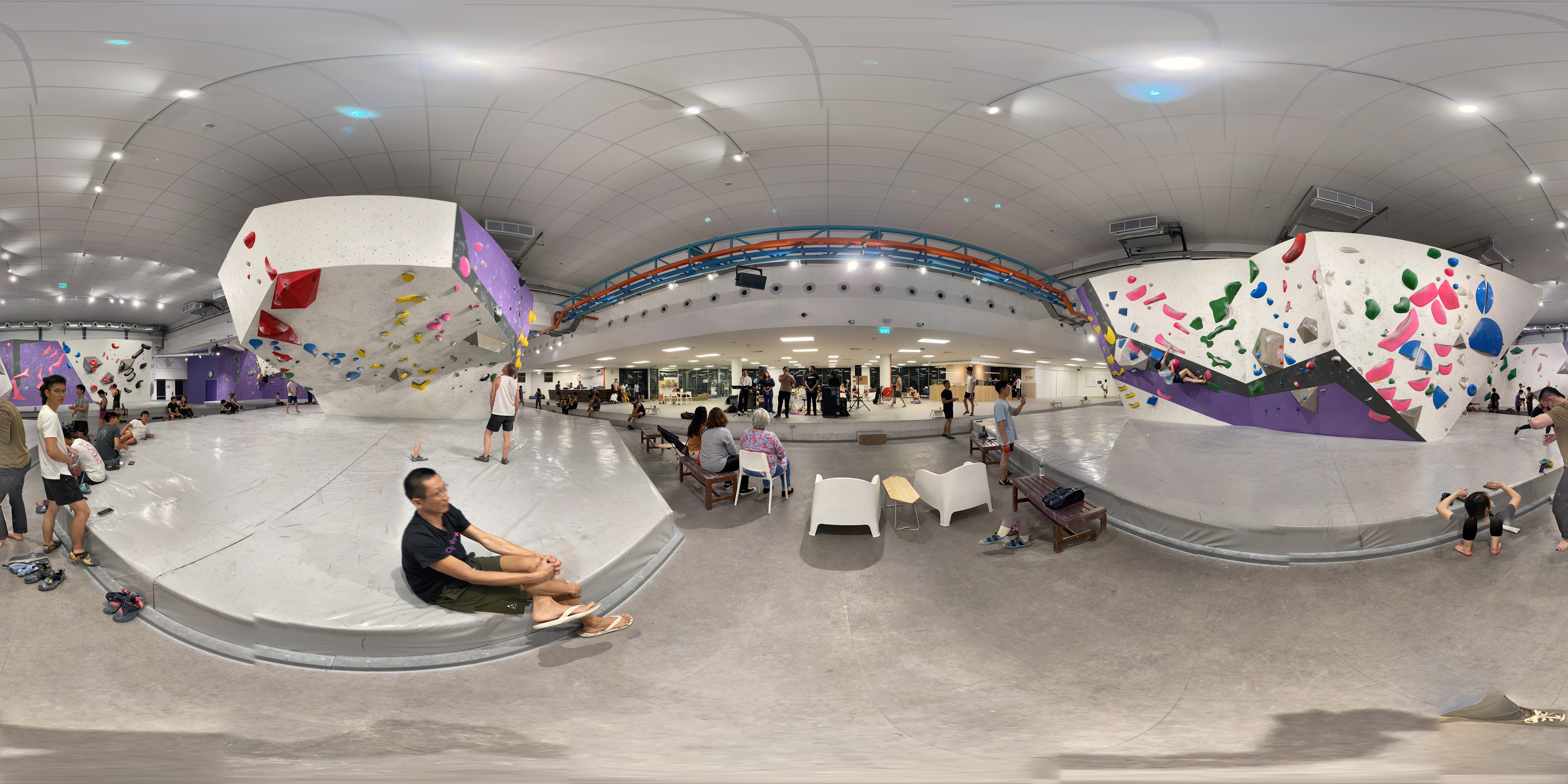 Vibrant Indoor Bouldering Center