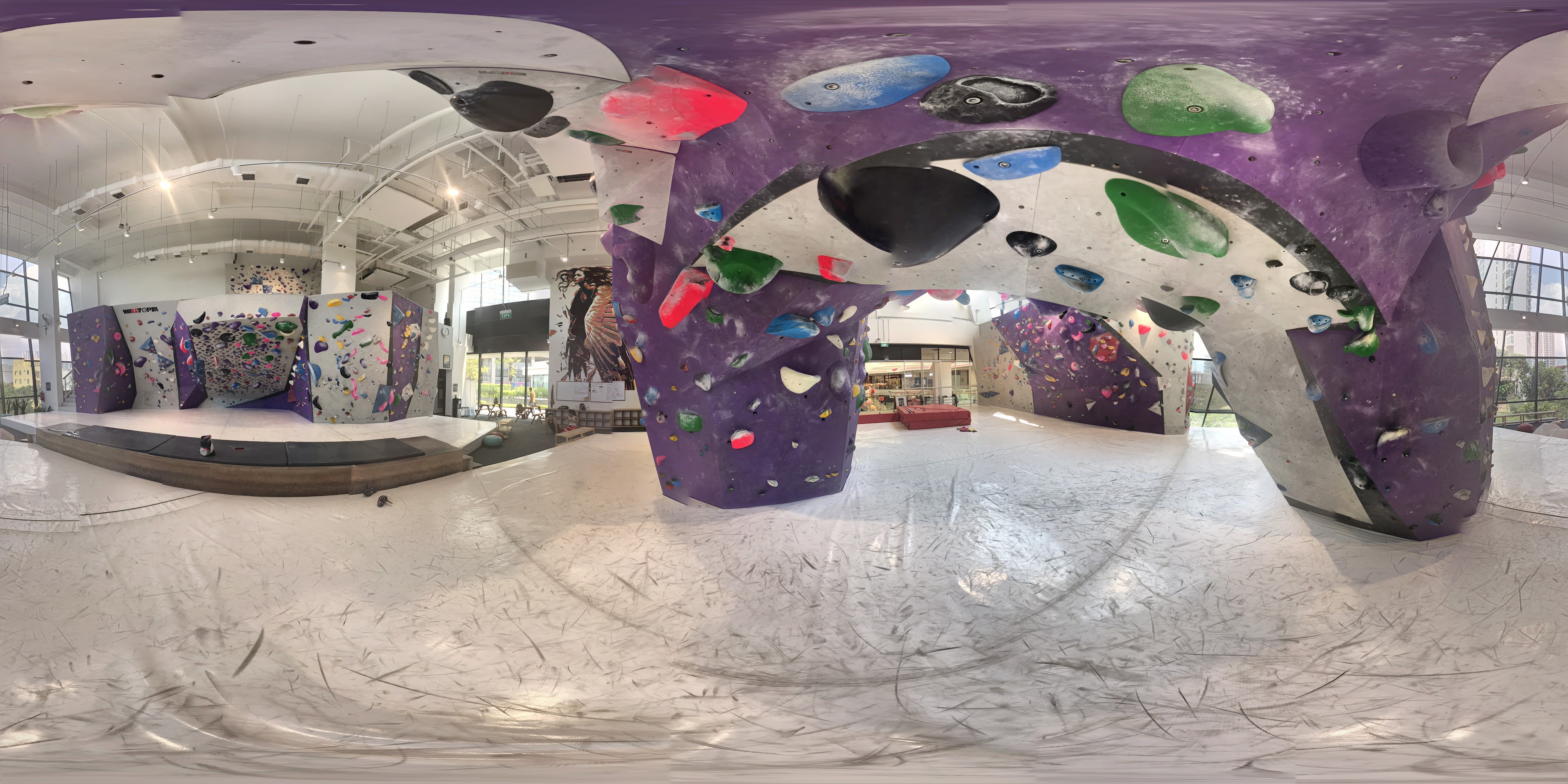Indoor Colorful Bouldering Walls