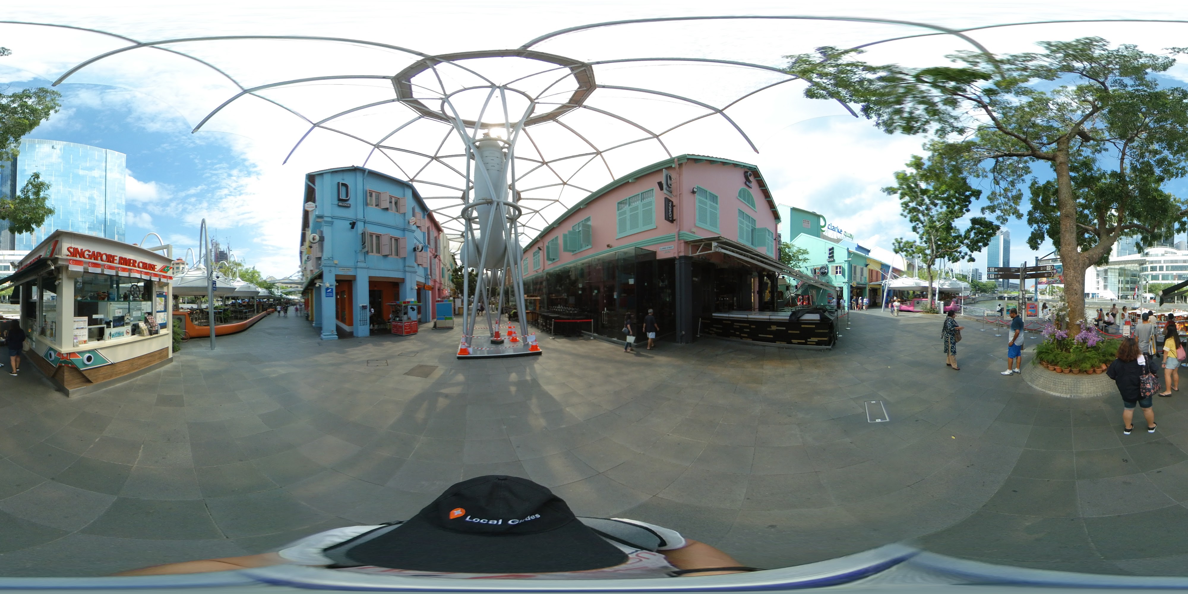 Vibrant Plaza Overhead Shelter