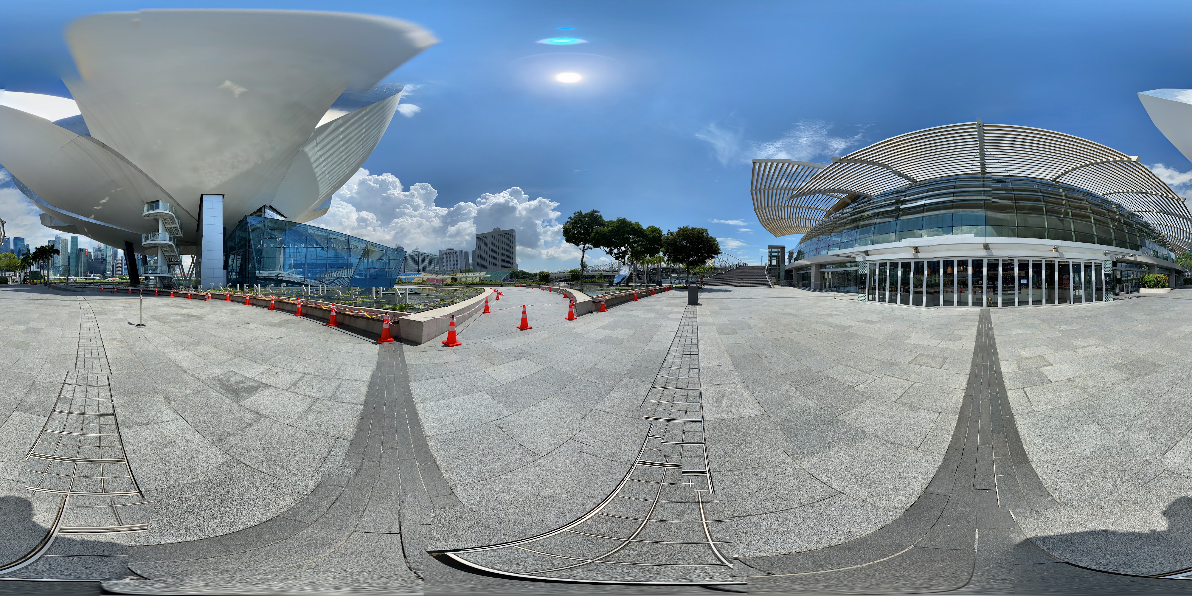 Modern Architecture Plaza Scene