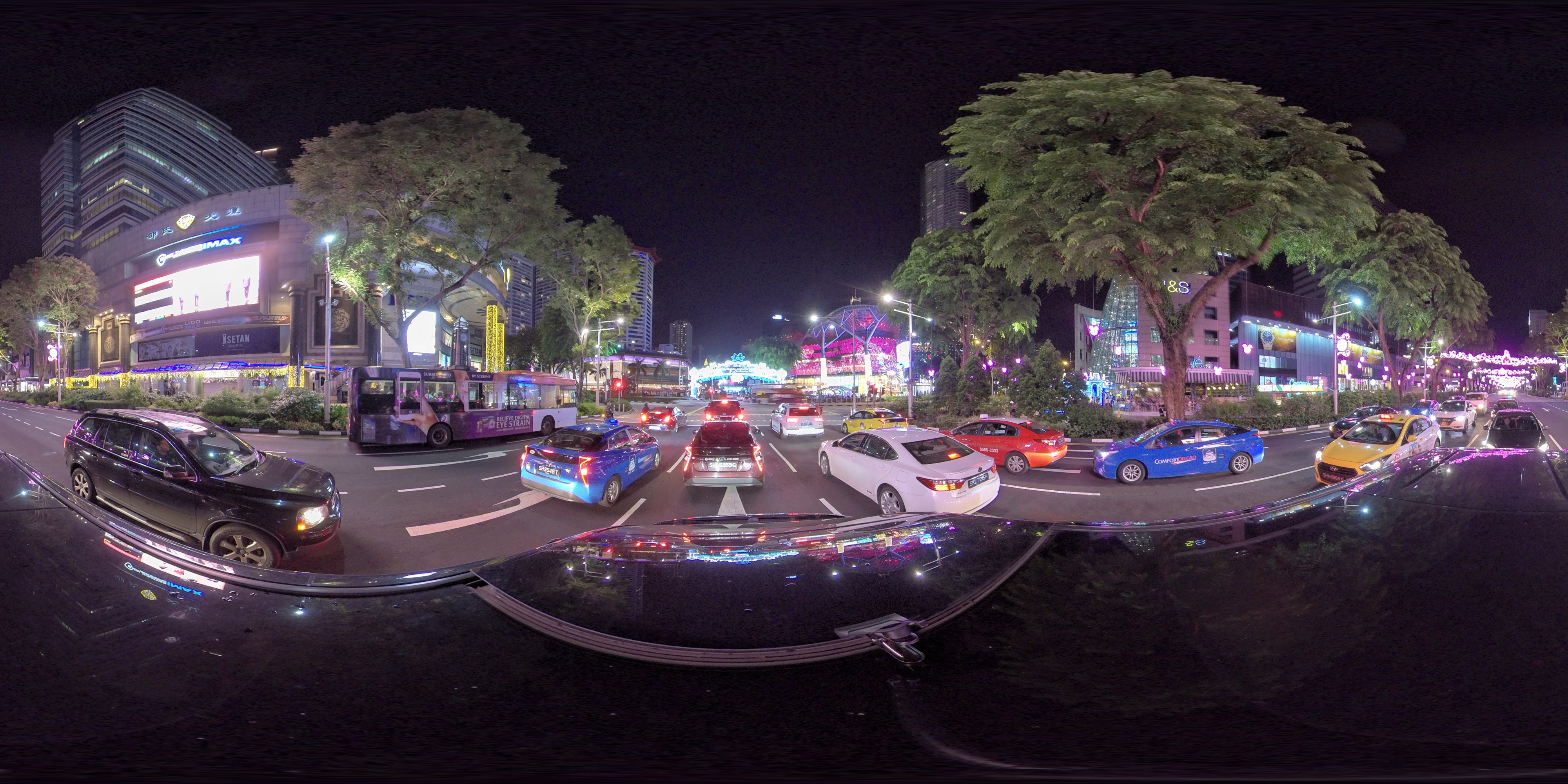 Night Urban Traffic Scene